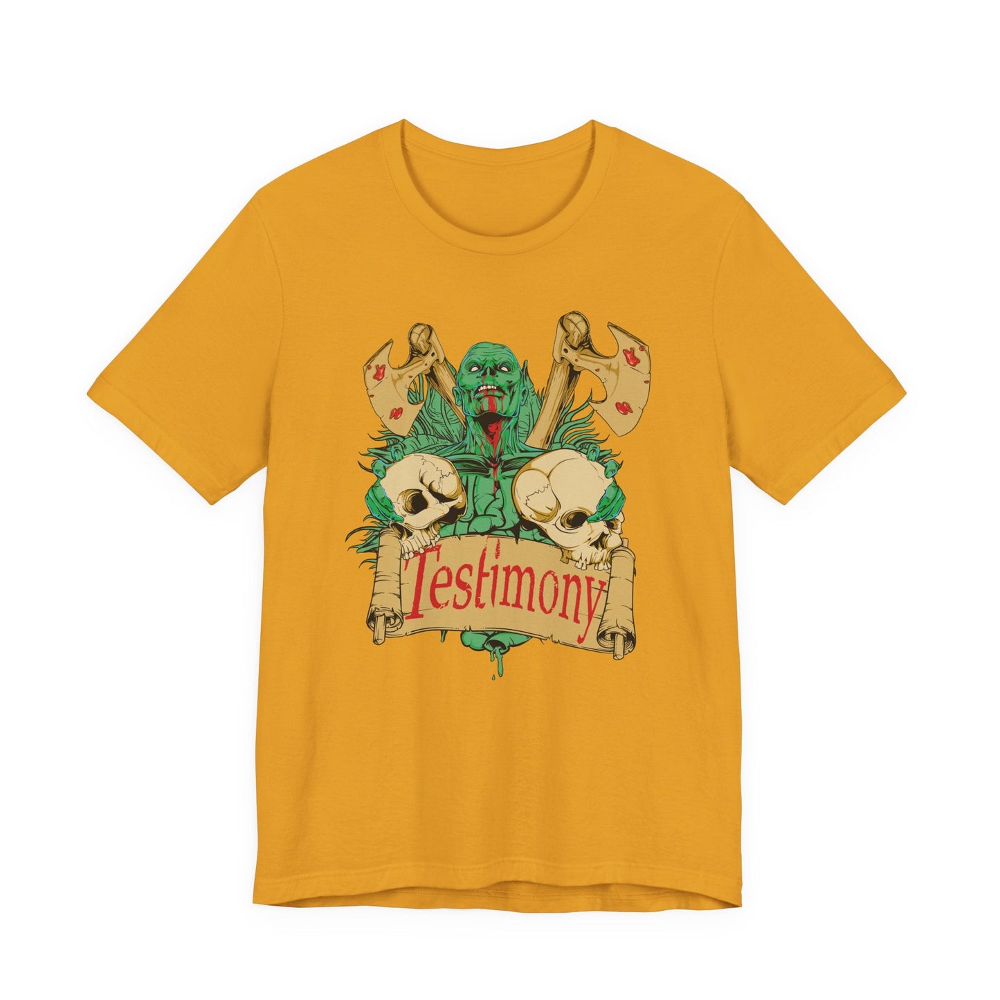 Cthulhu Skull Axes Testimony Tee Lovecraft Horror Mythos Shirt Art-42