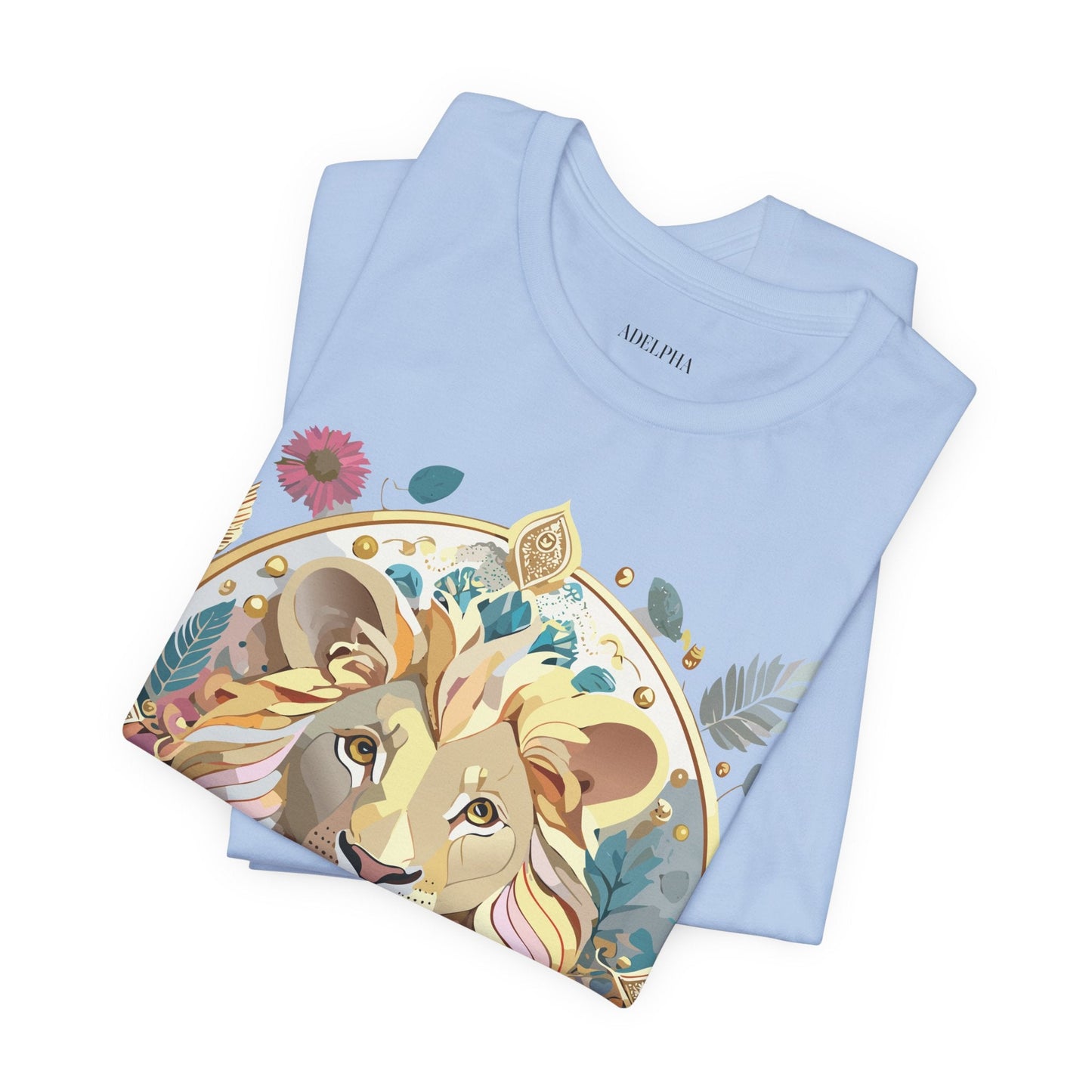 Medallion Graphic Unisex 100 Cotton Vintage Animal Medal Artwork Tee 64