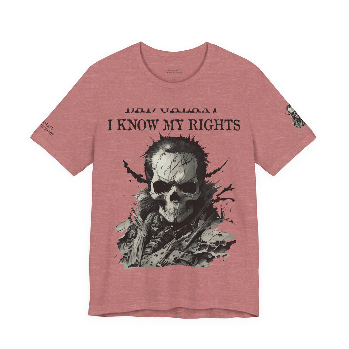 Skull Rock Graphic Unisex Cotton Bella+Canvas Tee with Art Design b48
