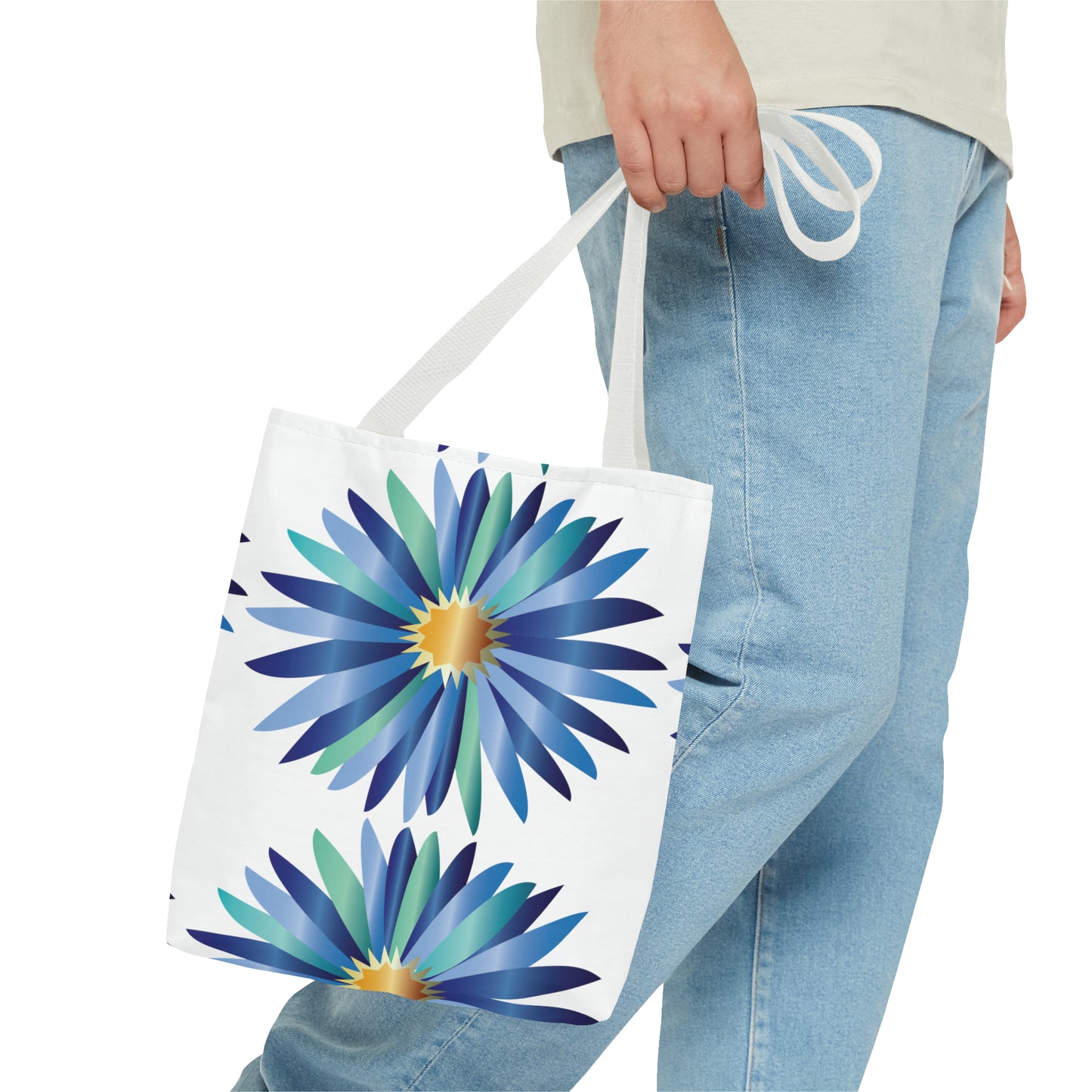 Canvas Bag with Floral Prints