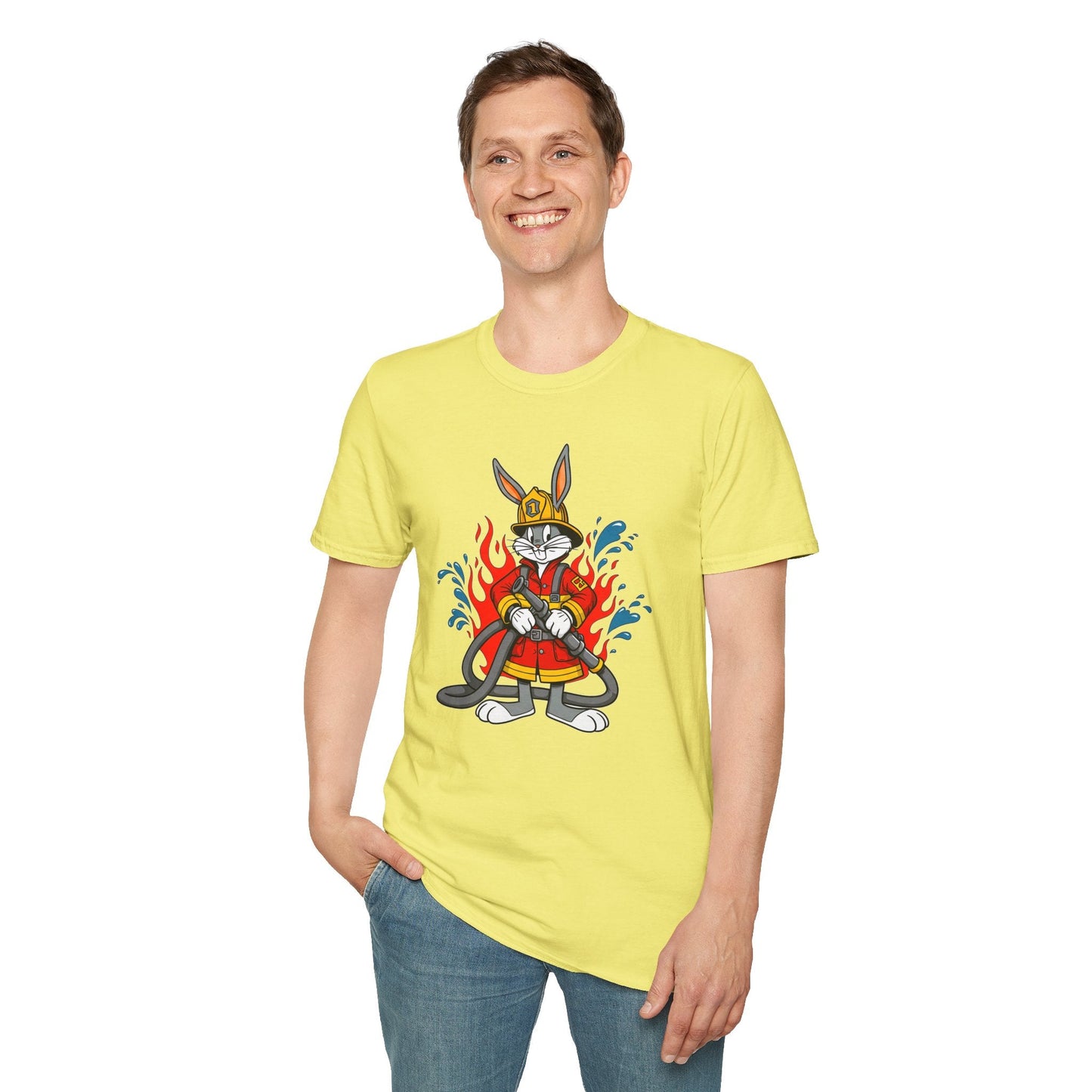 Bugs Bunny T Shirt Unisex Cartoon Tee Softstyle 64000 Cotton Graphic Tee For Fans