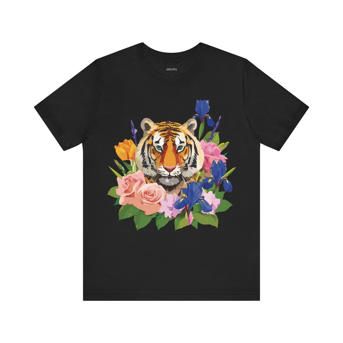 Tiger Graphic Unisex 100 Cotton Vintage Art with Animal Tee 8