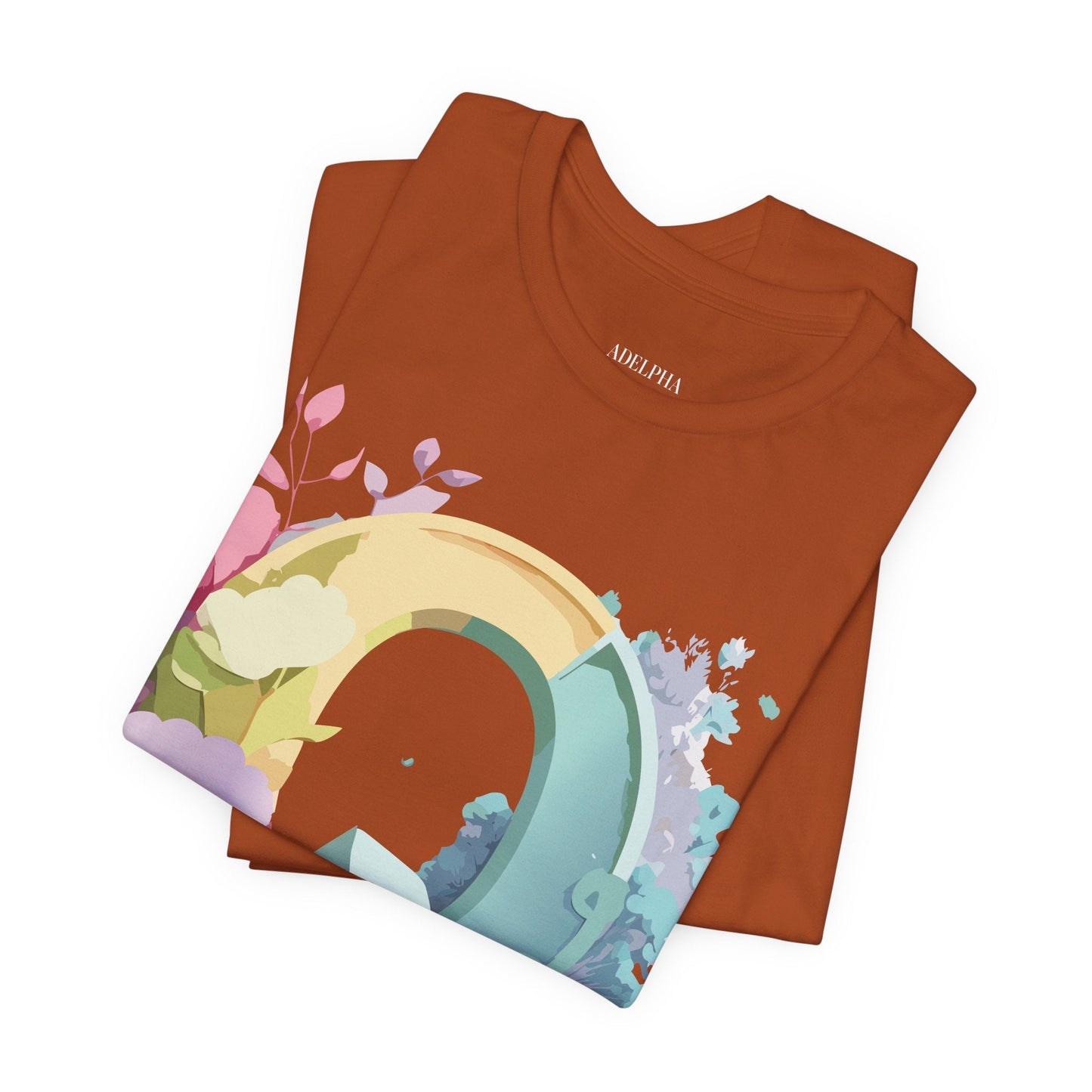 Letter Q Graphic Tee Unisex Short Sleeve Vintage Inspired Art Adelpha Tee Premium Cotton Comfort