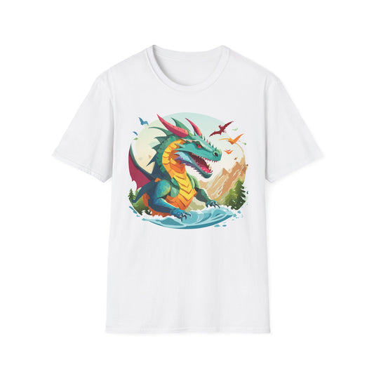 Dragon Graphic Tee Gildan Unisex 100 Cotton Tee Shirt with Animals m14