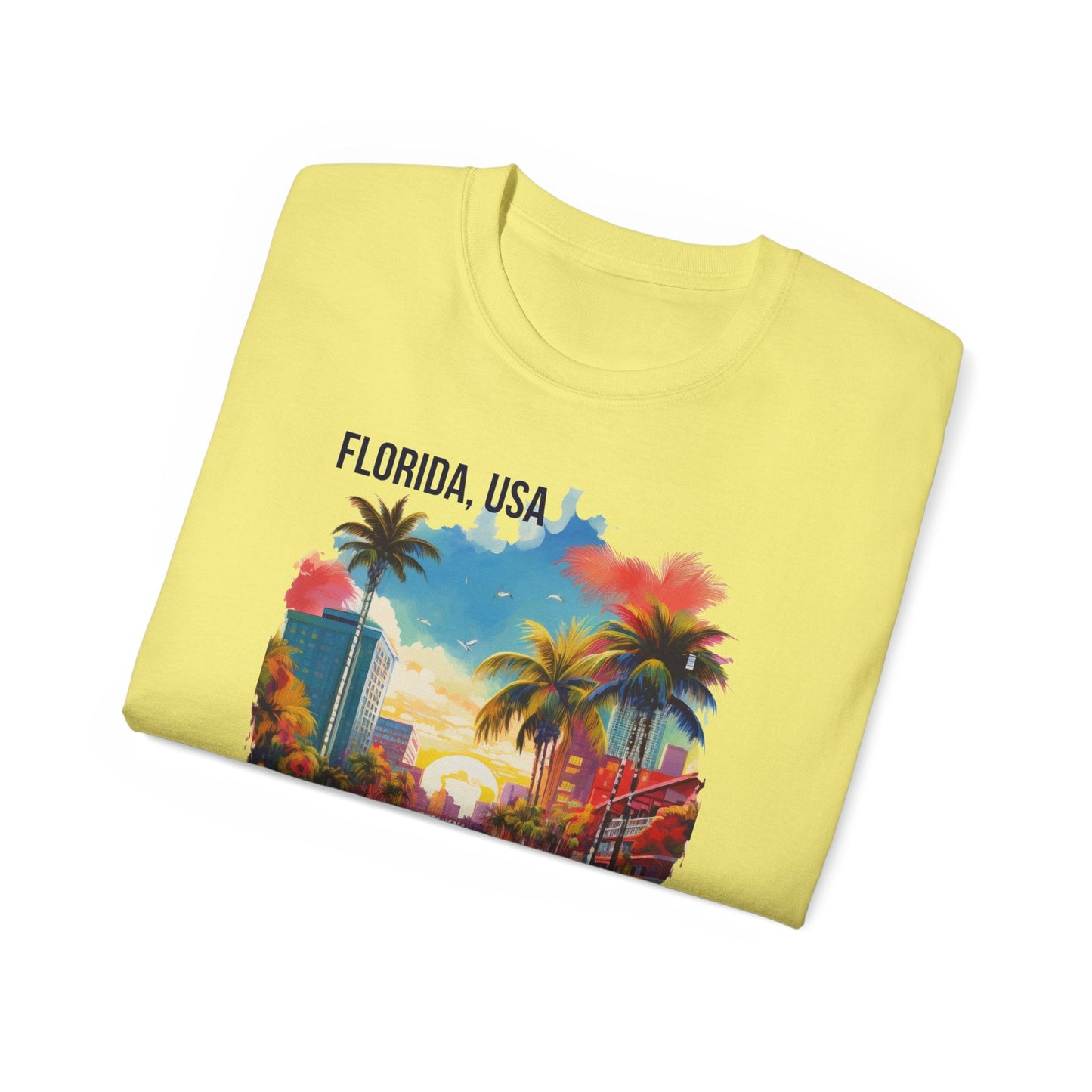 Florida Graphic Unisex Cotton T‑Shirt 1