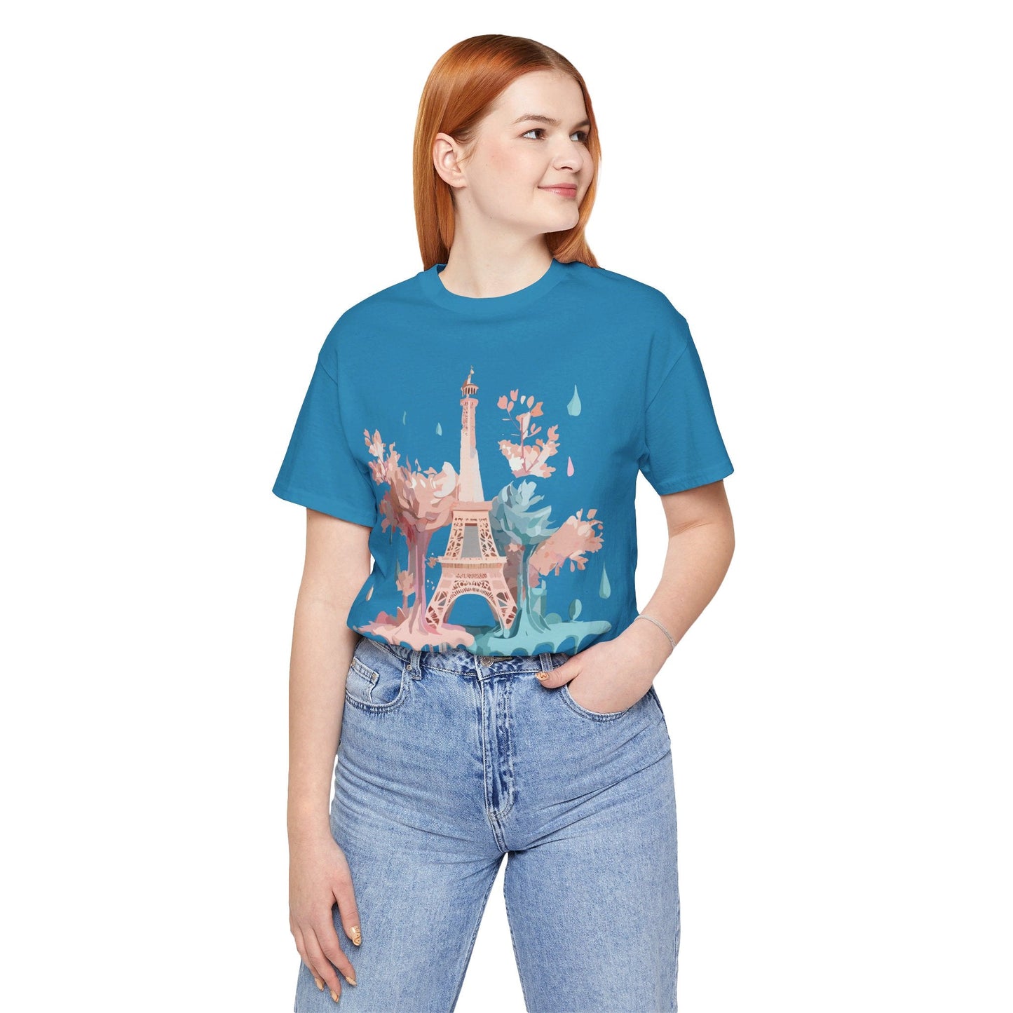 Unisex Paris Graphic Tee By Adelpha Vintage Inspired Tourist Shirt Short Sleeve Collection