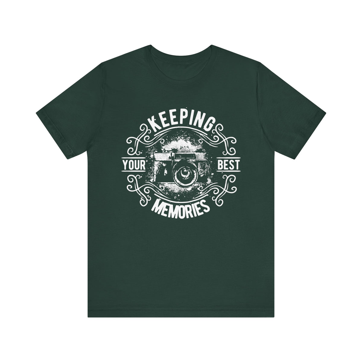 Keeping Your Best Memories T-Shirt Vintage Camera Graphic T-Shirt A-5