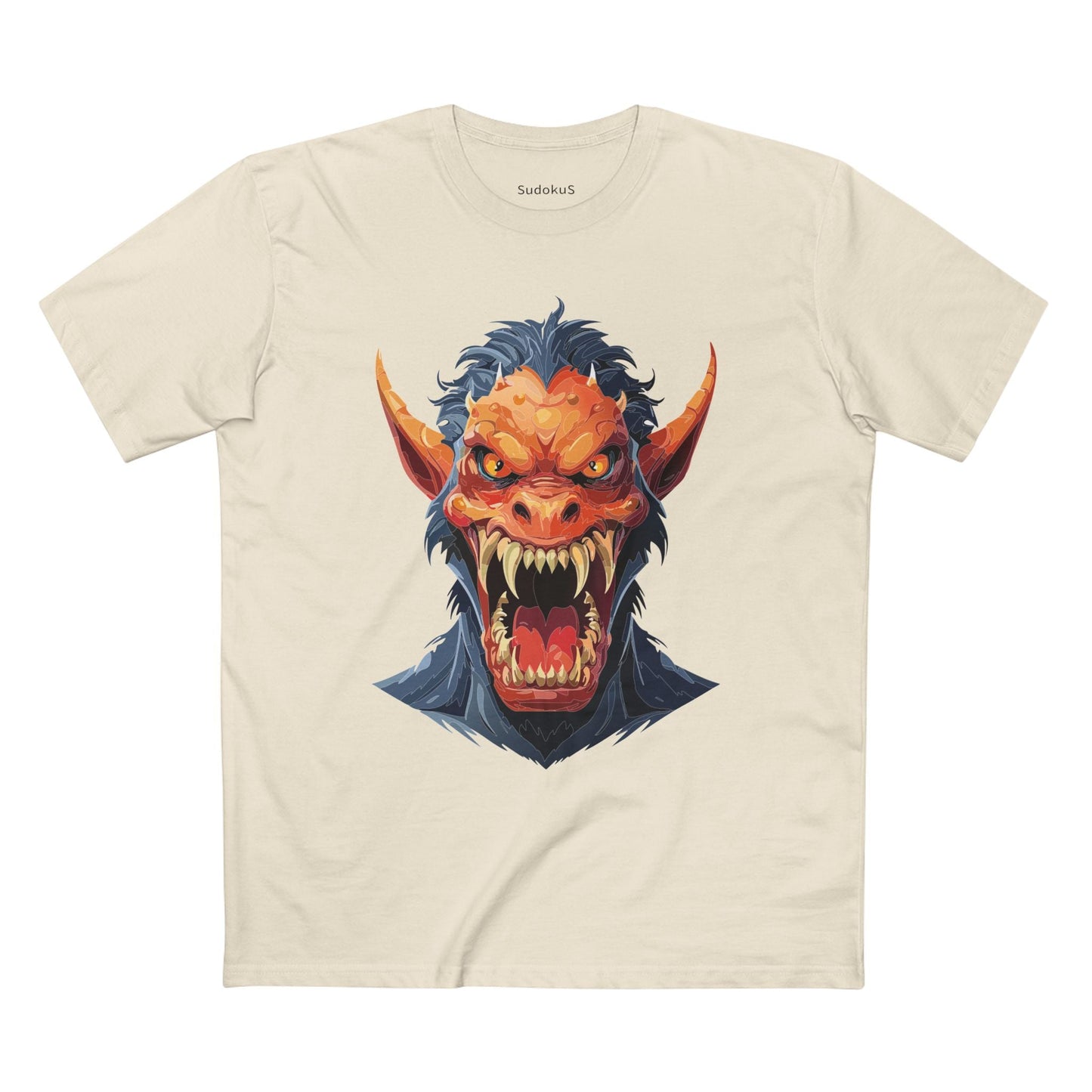 Cartoon Monsters Graphic Unisex 100 Cotton Staple Tee 2