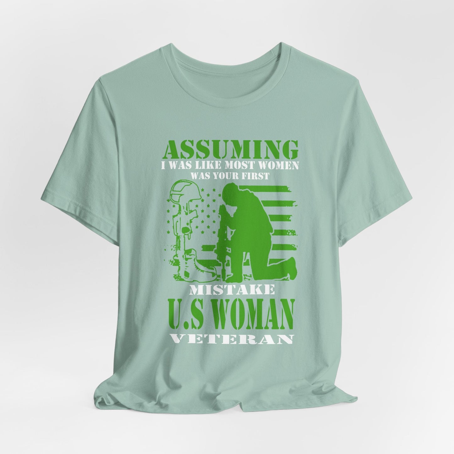 Army Veteran Patriotic Graphic Design Unisex Cotton T-Shirt v45