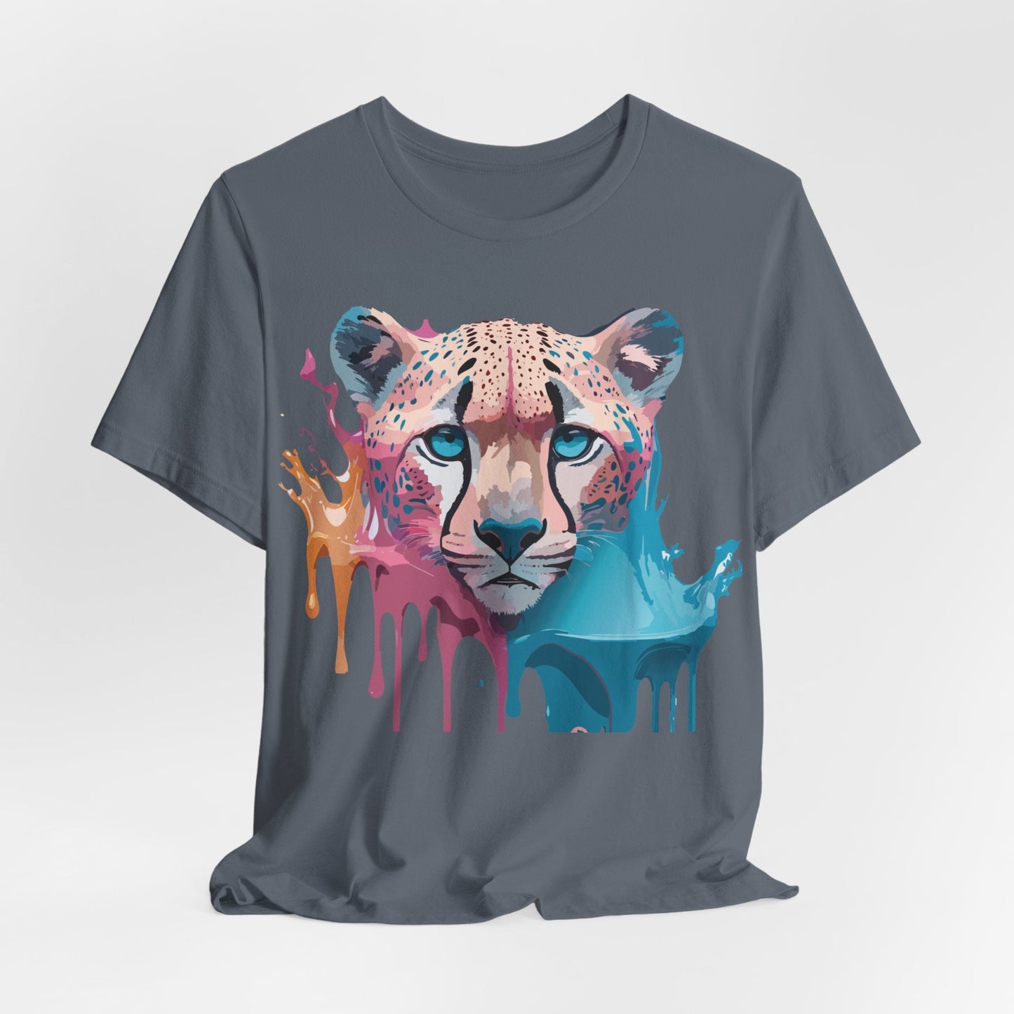 Adelpha Graphic Cheetah Shirt Unisex Vintage Inspired Graphic Tee Art Design