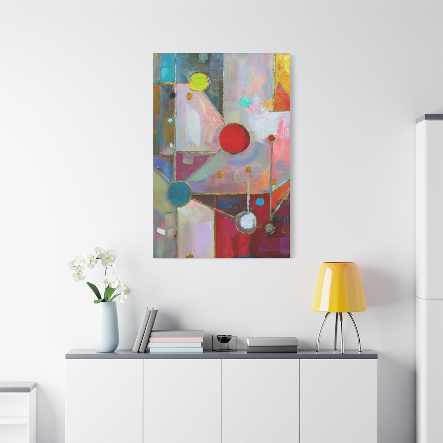 Abstract Oil Painting Print Canvas 20x24,20x30,24x30 24x32,24x36,30x40 32x48,36x48,40x60 Pine-Wood Inner Frame ABS-175