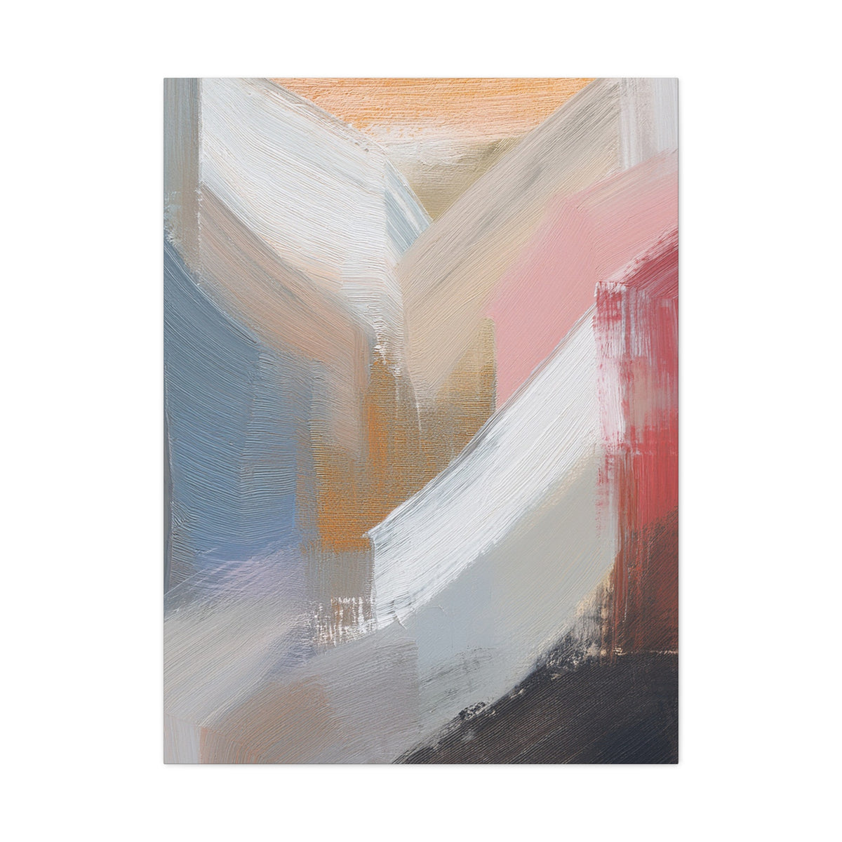 Abstract Pastel Painting Print Canvas 20x24,20x30,24x30 24x32,24x36,30x40 32x48,36x48,40x60 Pine-Wood Inner Frame ABS-88