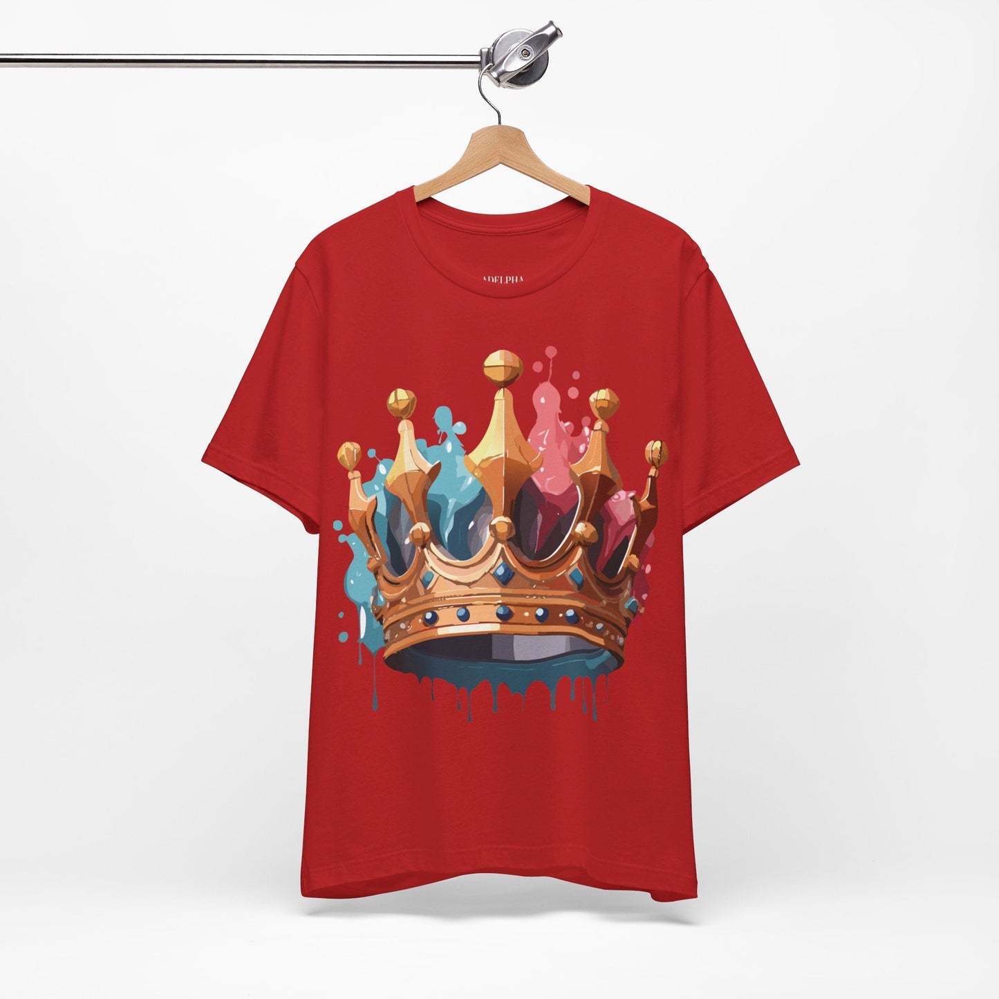 Adelpha Graphic Tee Crown Shirt Unisex Vintage Artwork Premium Casual Everyday Wear T Shirt