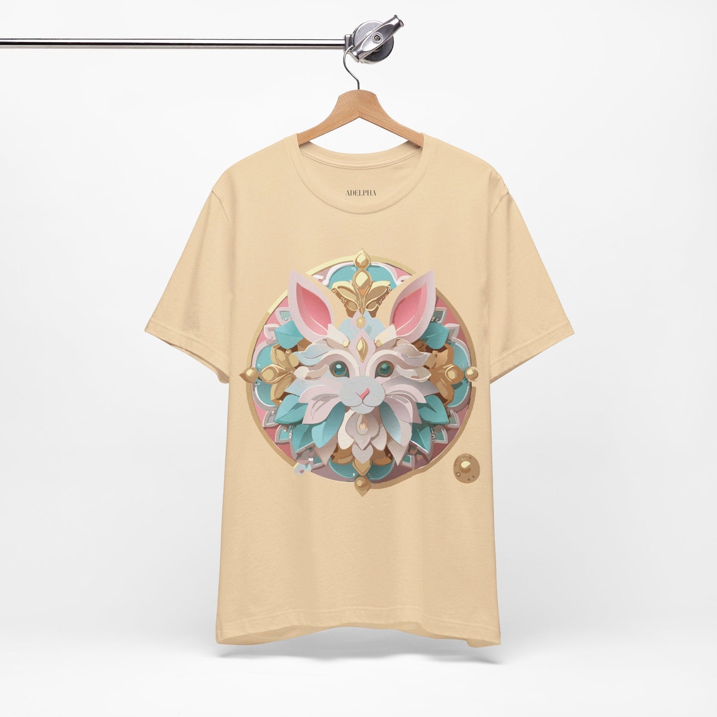Medallion Graphic Unisex 100 Cotton Vintage Animal Medal Artwork Tee 88