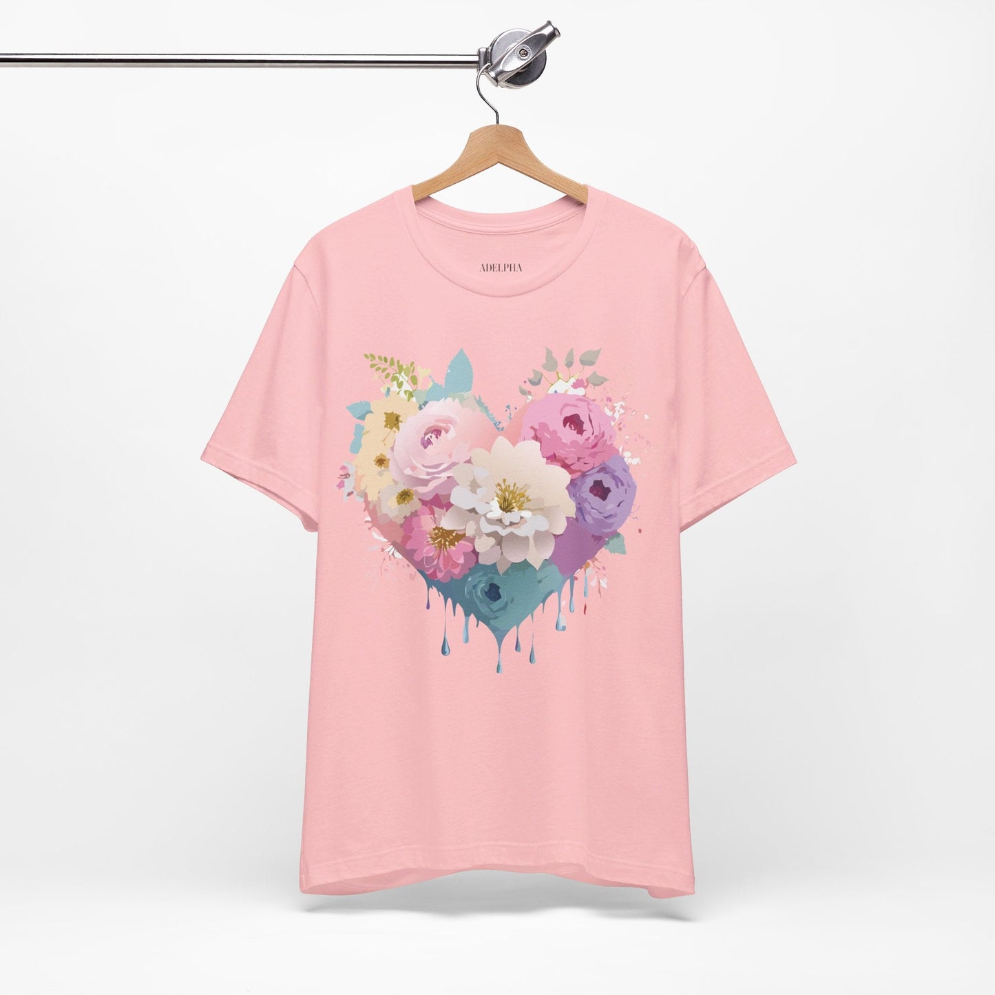 Valentine Graphic Tee Unisex Short Sleeve Shirt With Adelpha Vintage Artwork Design