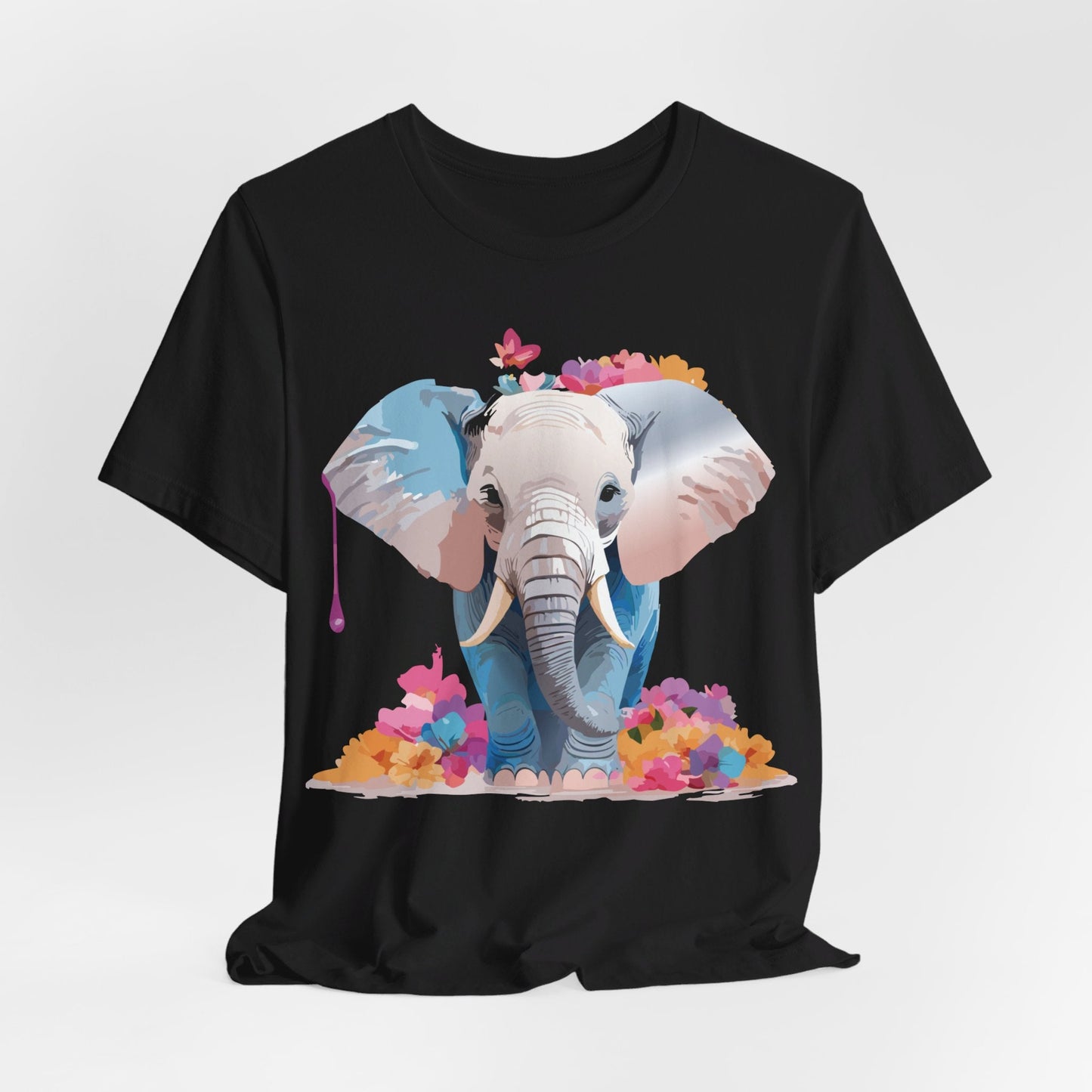 Elephant Graphic Tee Unisex Short Sleeve by Adelpha Premium Vintage Inspired Artwork