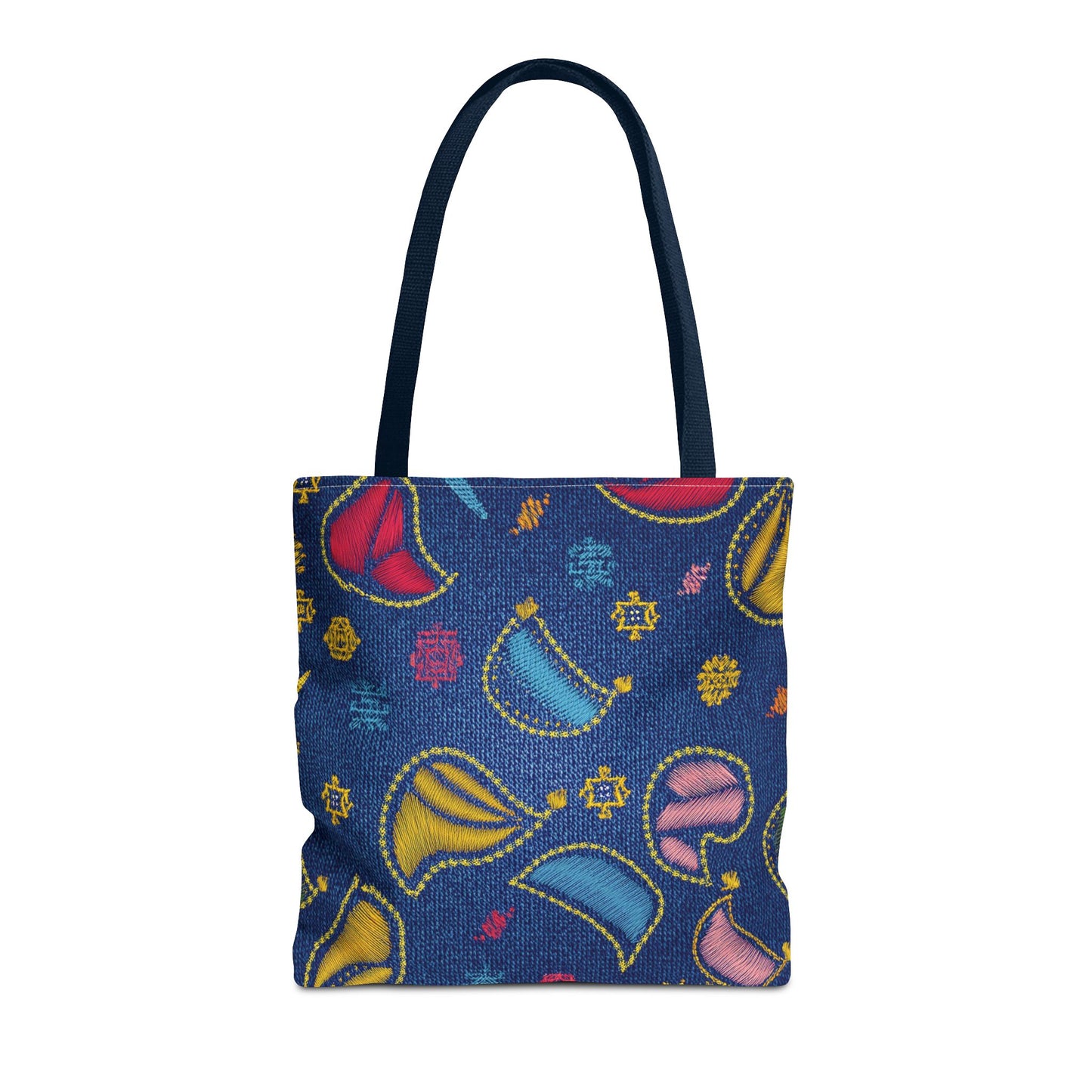 Diwali Graphic Denim Fabric Imitation Print Unisex Canvas Bag Poly Spun 3 Sizes Tote Bag 205-21