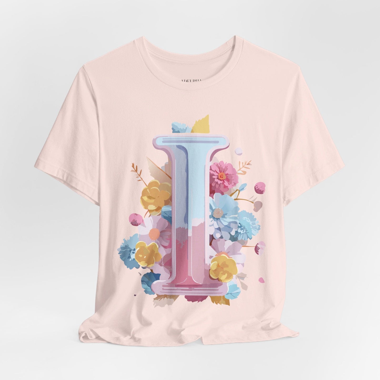 Letter I Shirt Graphic Tee Unisex Vintage Inspired Adelpha Artwork Premium Short Sleeve Tee