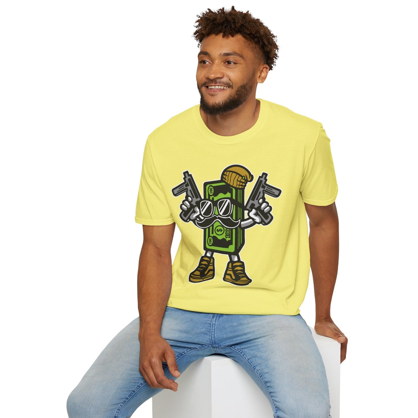 Cartoon T Shirt Animation Tee Funny Graphic Unisex Gildan Softstyle 64000 Cotton