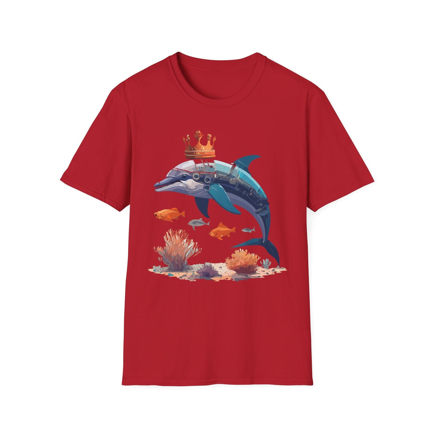 Dolphin Shirt Unisex Softstyle Short Sleeve Tee Gildan 64000 100 Percent Ring Spun Cotton