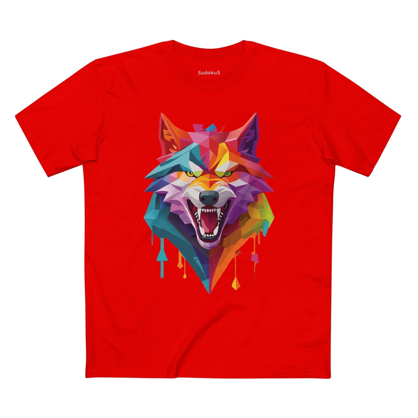Wolf Graphic Unisex 100 Cotton Staple Tee with Animal Design Artwork 19
