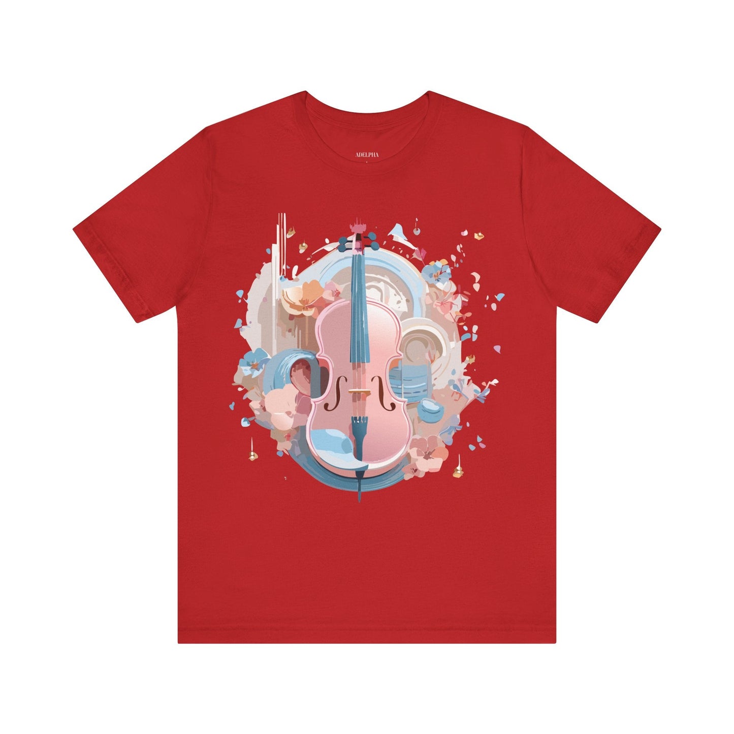 Music Graphic Unisex 100 Cotton Vintage Art with Musical Elements Tee 13