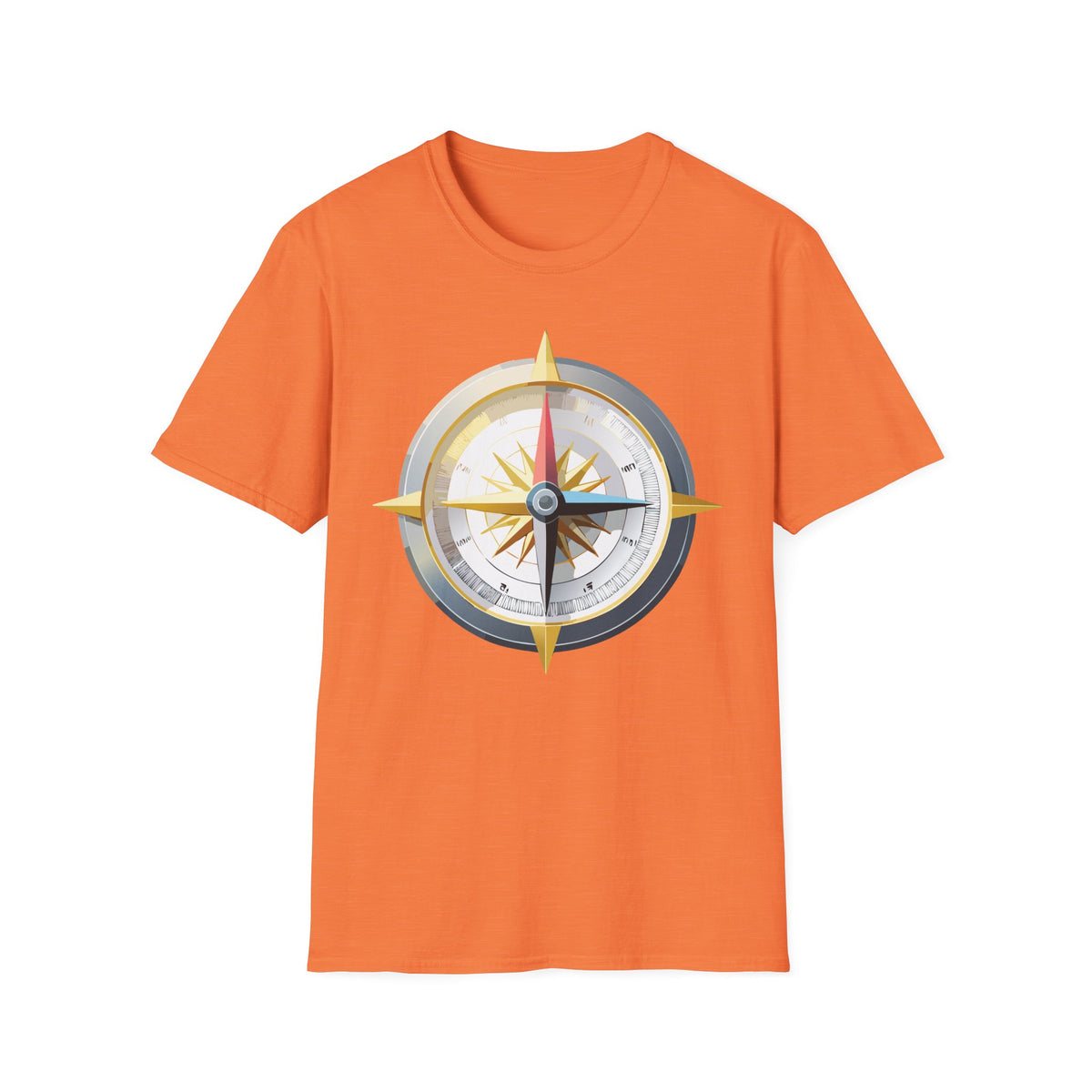 Nautical Compass Graphic T-Shirt | Adventure Graphic Design Unisex 100 Cotton Gildan T-Shirt