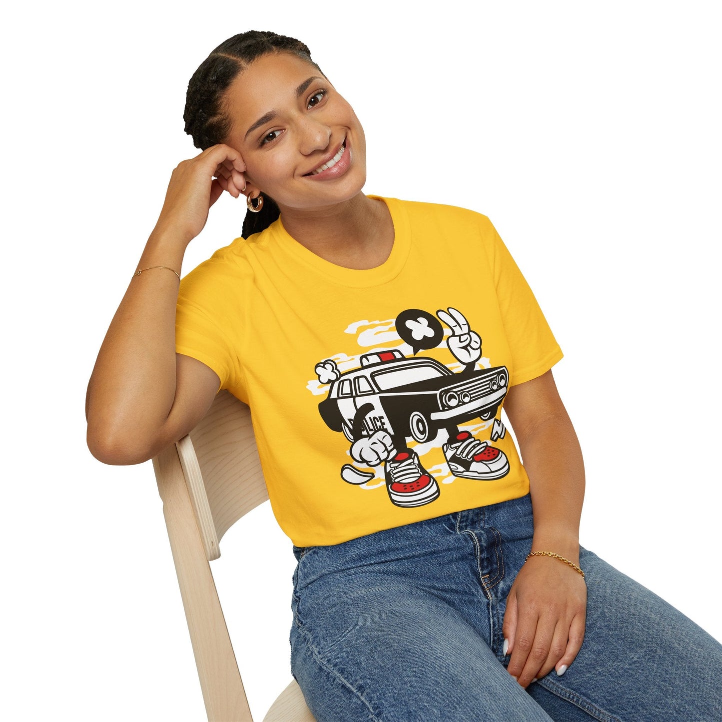 Cartoon T Shirt Animation Tee Funny Unisex Gildan Softstyle 64000 Cotton Tee Comfort