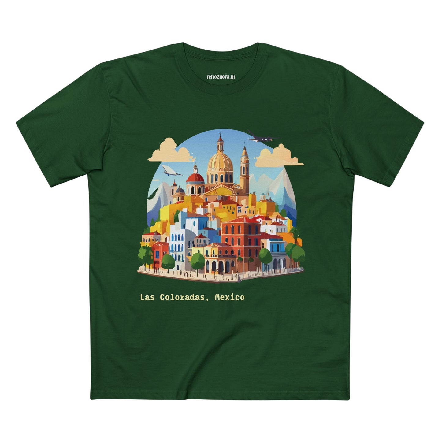 Travel Shirt Mexico Original Art Tee Unisex Premium Cotton Staple Tee With Retro2Nova Design