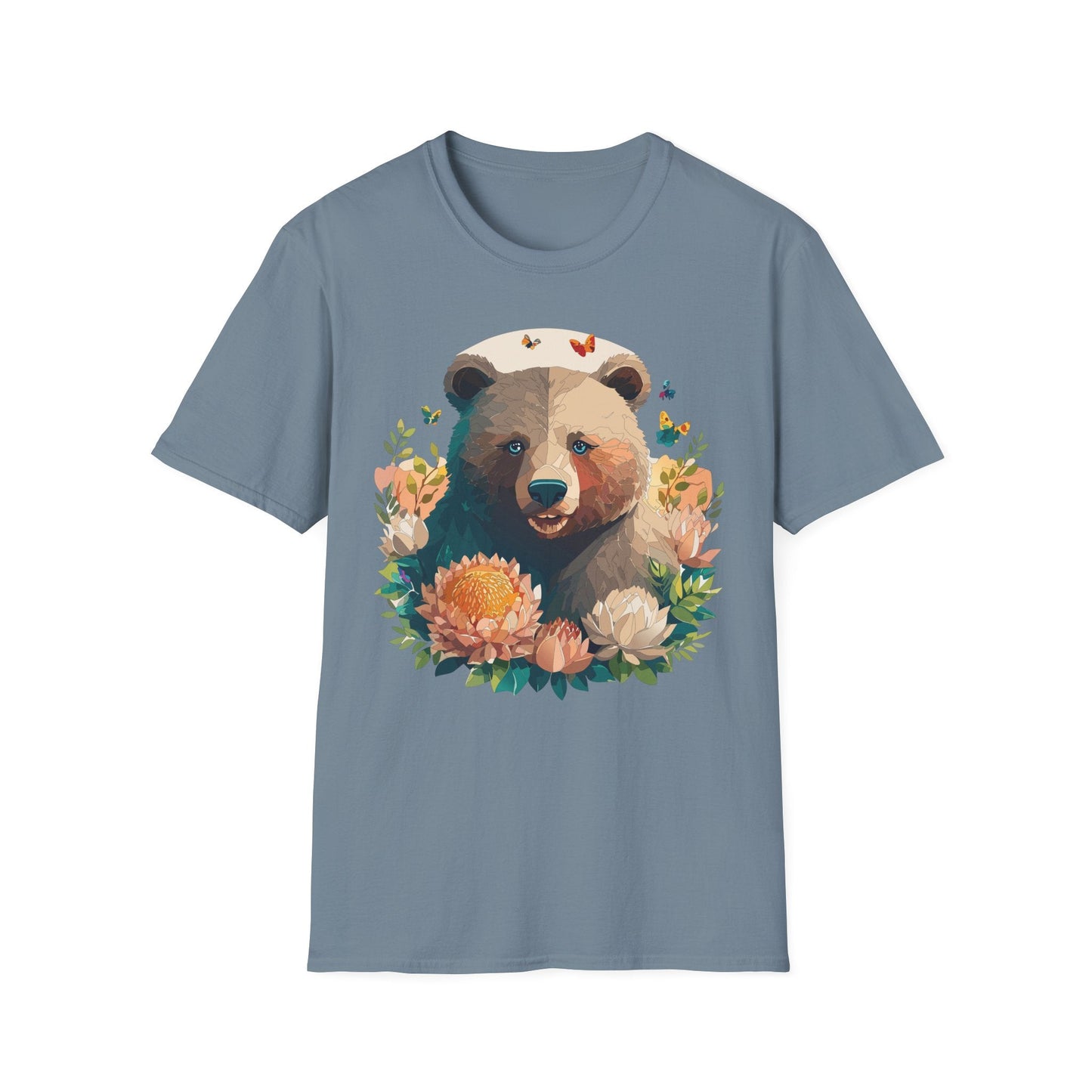 Bear T Shirt Unisex Teddy Bear Shirt Softstyle 100 Percent Ring Spun Cotton Tee Essentials