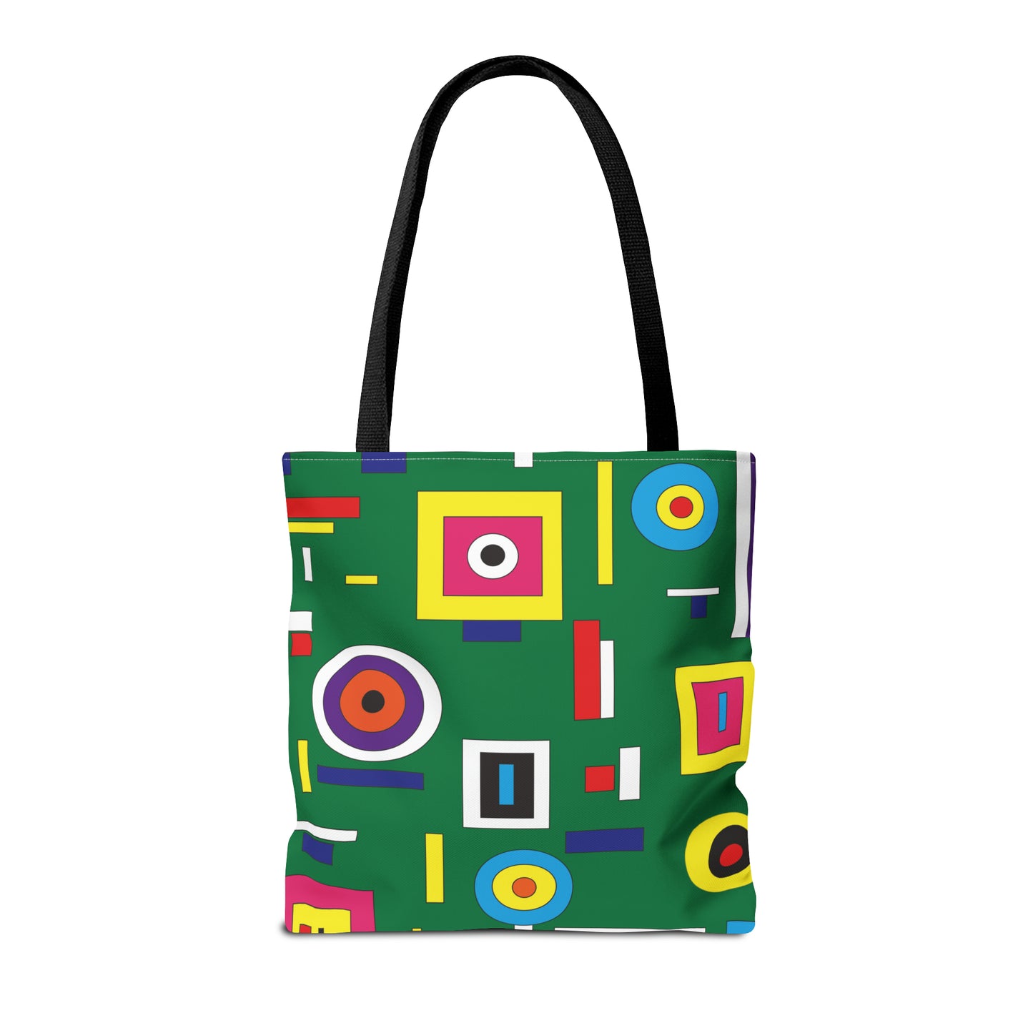 Canvas Bag with Abstract Prints