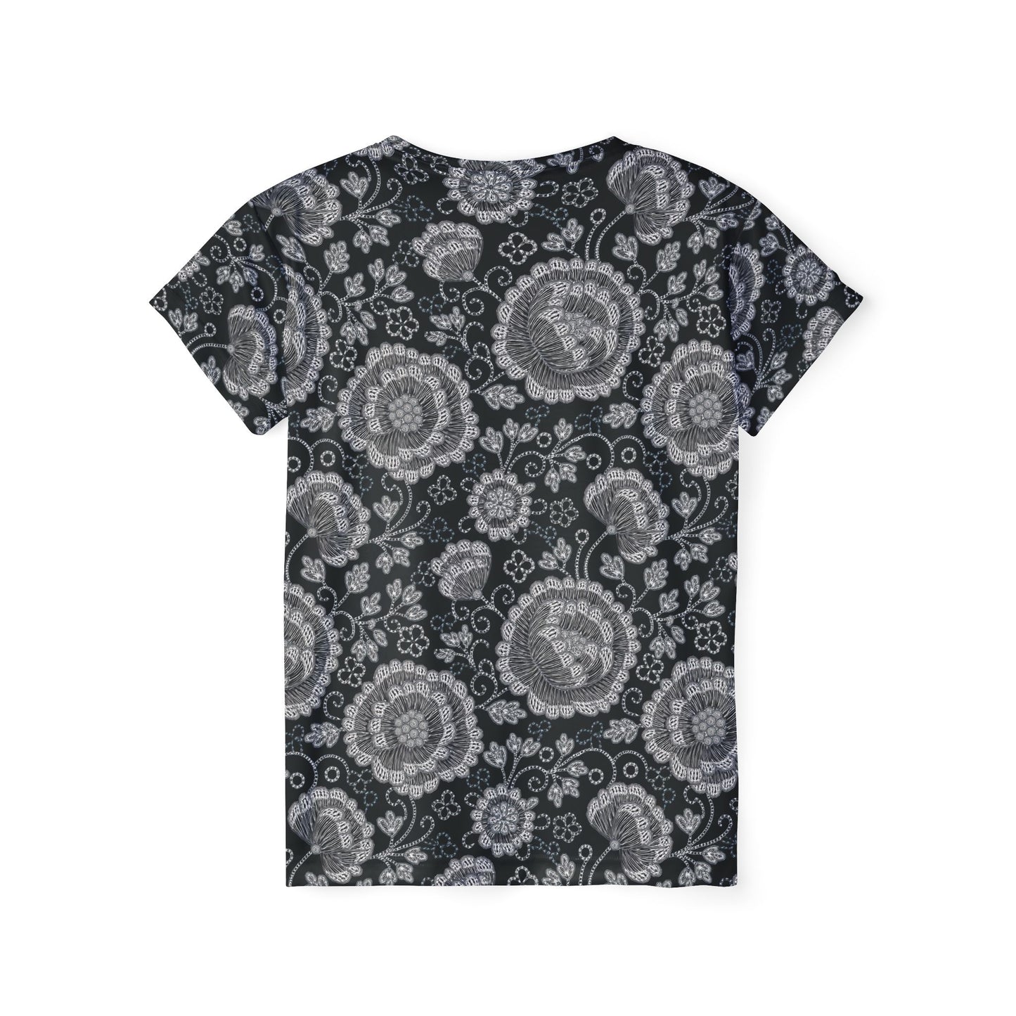 Lace Print Poly Shirt, Poly Shirt with Lace Print, Lace Shirt 60