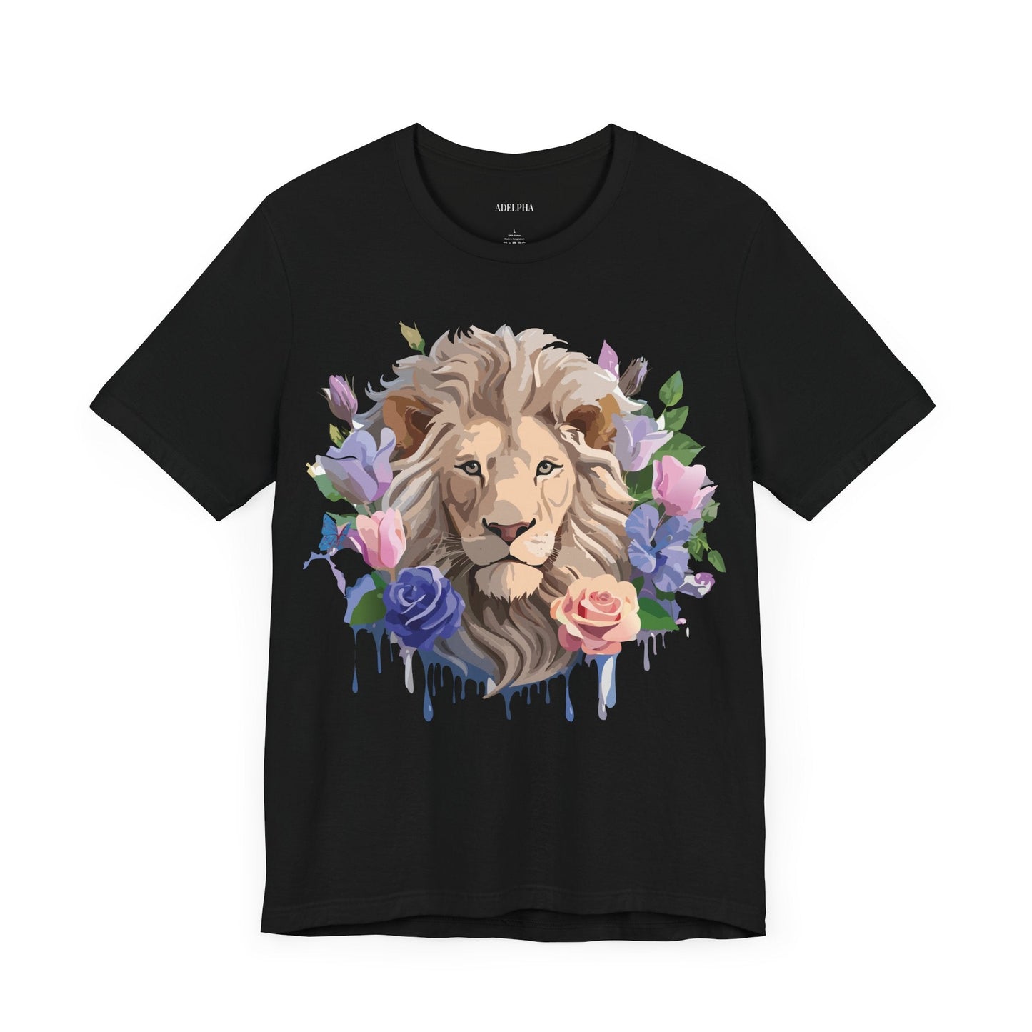 Lion Graphic Unisex 100 Cotton Vintage Animal Artwork Tee 4