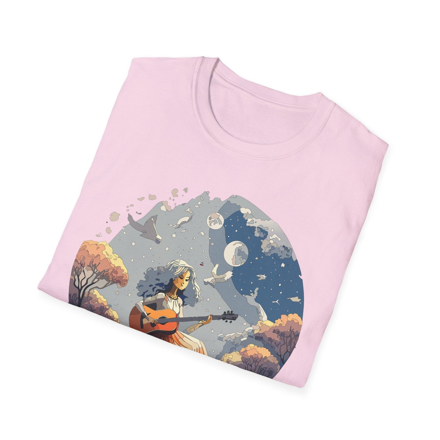 Womens Graphic T Shirt Art Design Tee Unisex Softstyle Cotton Shirt Everyday Comfort Durable Wear