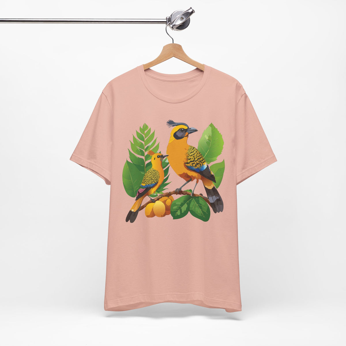Bird Graphic Unisex Cotton Bella+Canvas Tee with Art Animal Design ab58