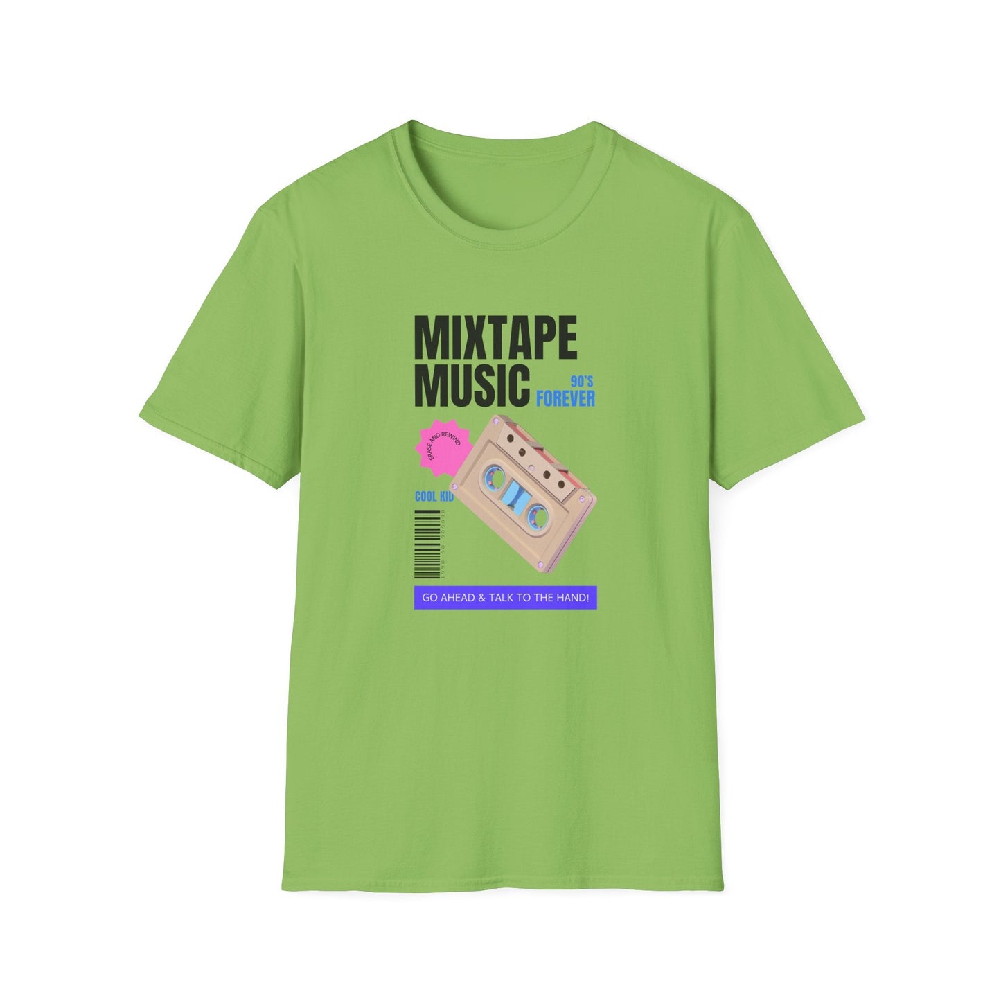 Mixtape Music Vintage Cassette T-Shirt Unisex Cotton Retro Audio Graphic Tee