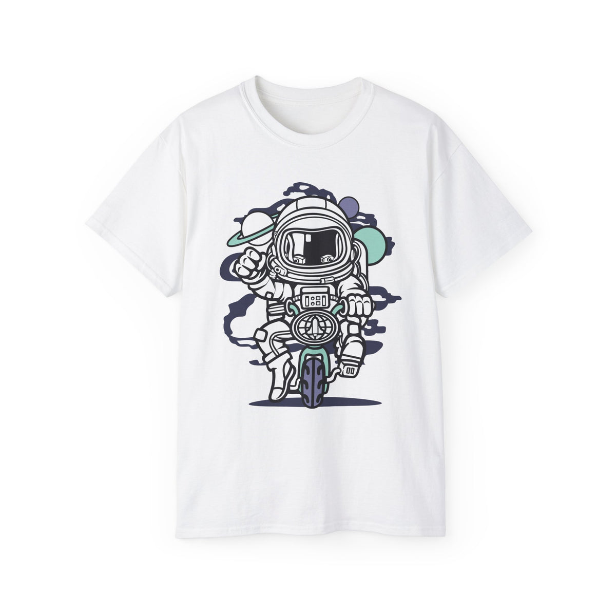 Astronaut Cartoon Graphic Tee Unisex 100 Cotton Gildan T-Shirt 6