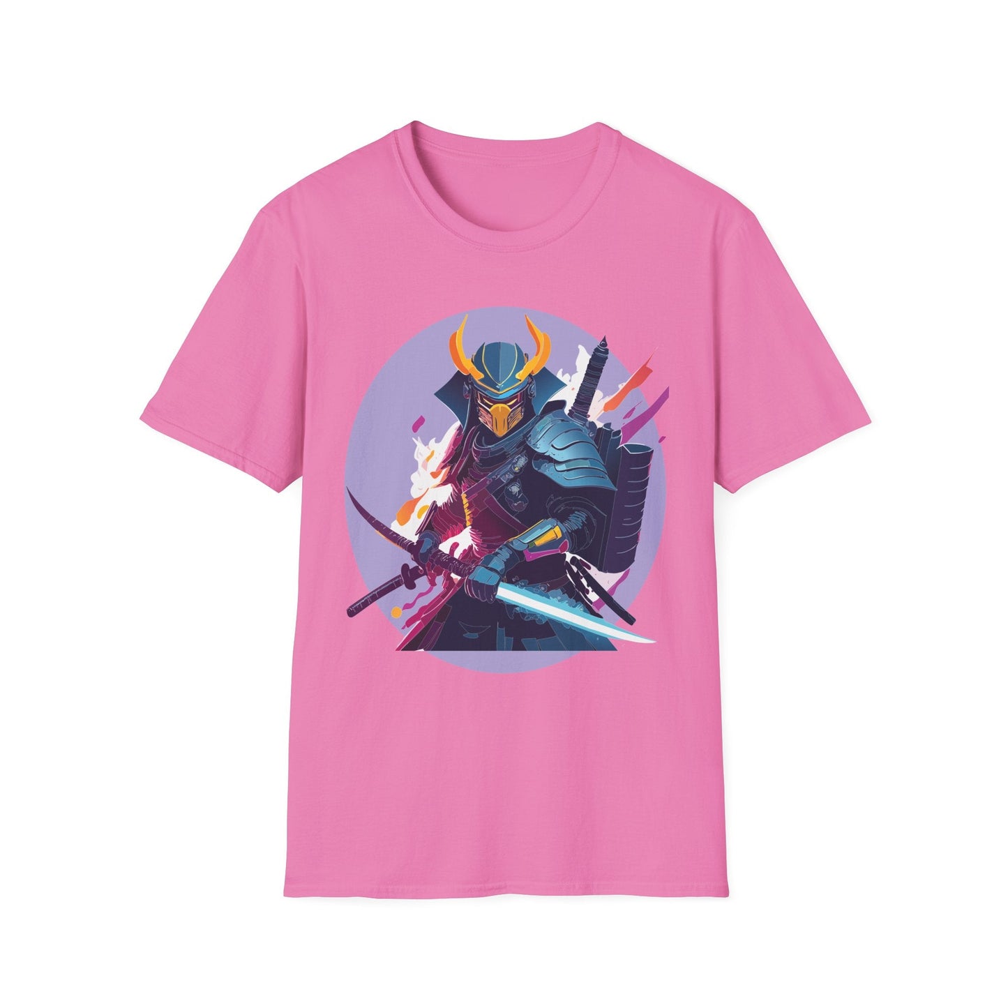 Samurai Shirt Unisex Softstyle Tee 100 Percent Ring Spun Cotton Comfortable Everyday Wear