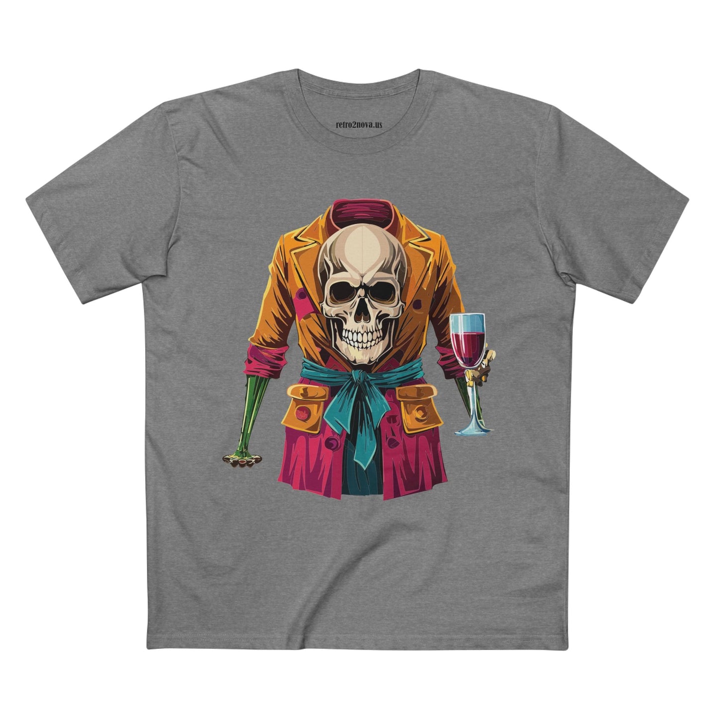 Skull Shirt Unisex Skeleton Tee with Original Art Design Retro2Nova SS24 Premium Cotton