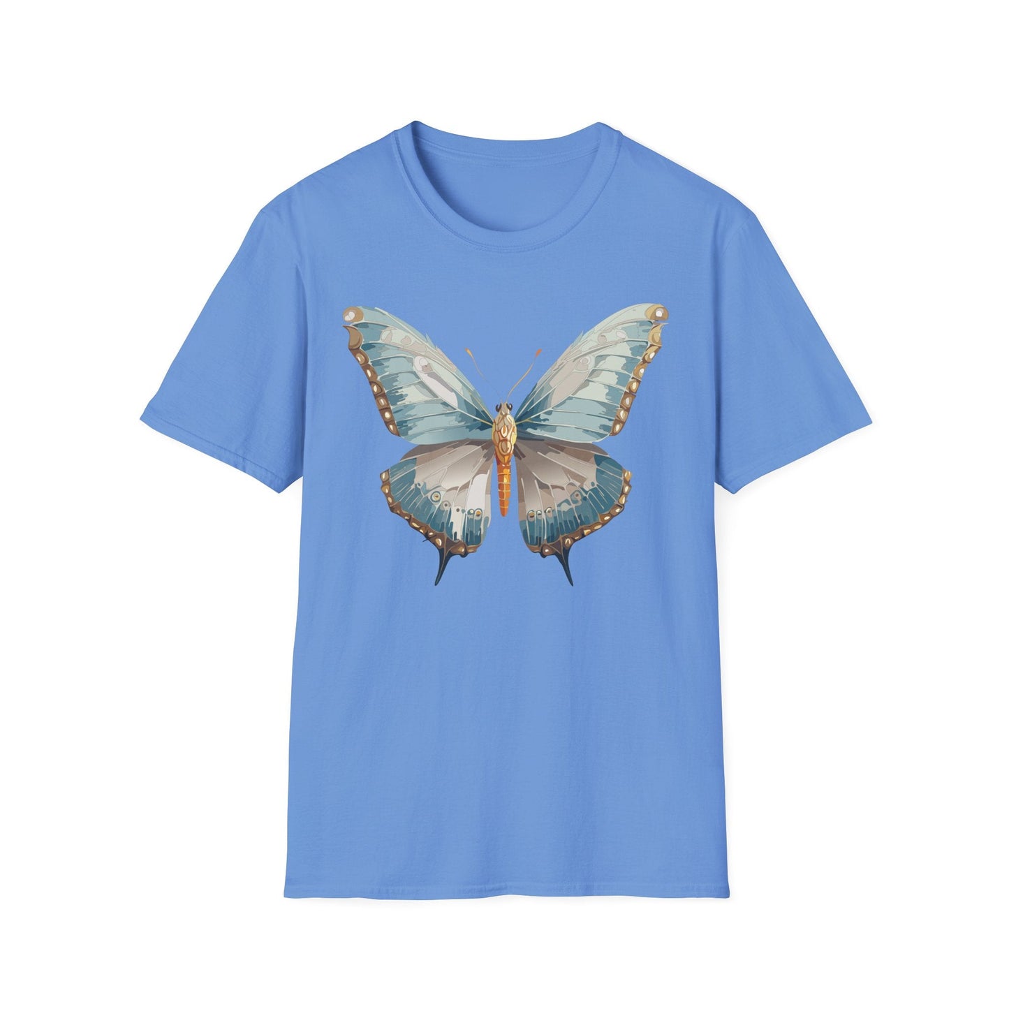 Butterfly Emblem Shirt Unisex T Shirt Gildan Softstyle 64000 Monarch Print Cotton Tee Everyday