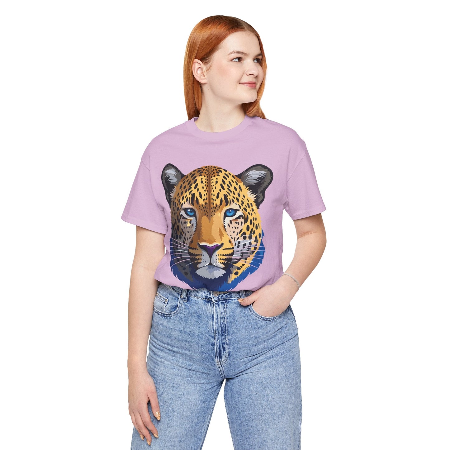 Unisex Animal Graphic Tee Shirt With Wildlife Art Design For Everyday Comfort Short Sleeve