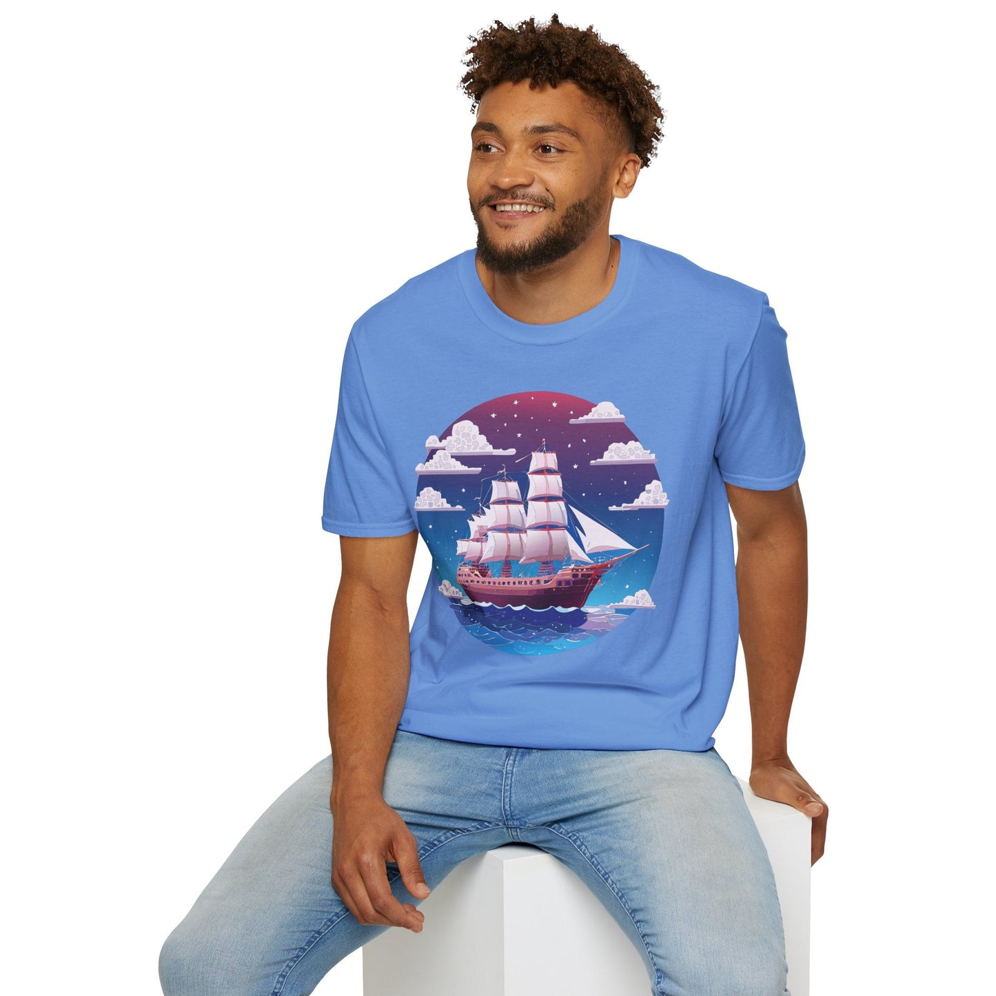 Ship T Shirt Frigate T Shirt Vessel Tee Shirt Unisex Softstyle 100 Percent Ring Spun Cotton