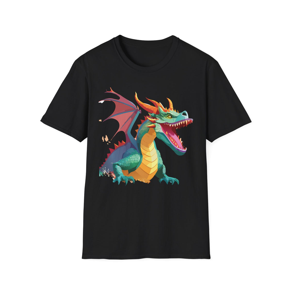 Dragon Graphic Tee Gildan Unisex 100 Cotton Tee Shirt with Animals m12