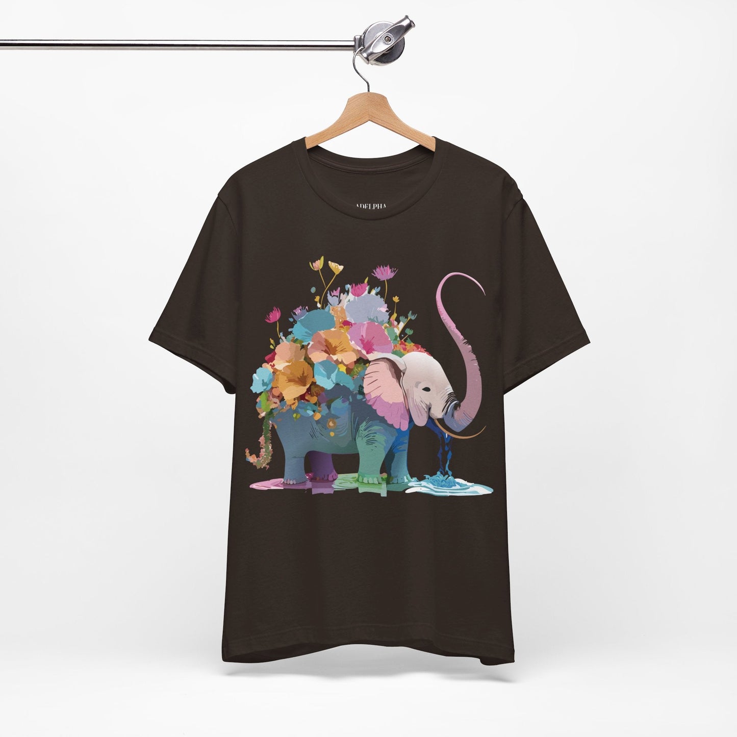 Elephant Graphic T Shirt Unisex Vintage Inspired Art Tee Adelpha Short Sleeve Artwork