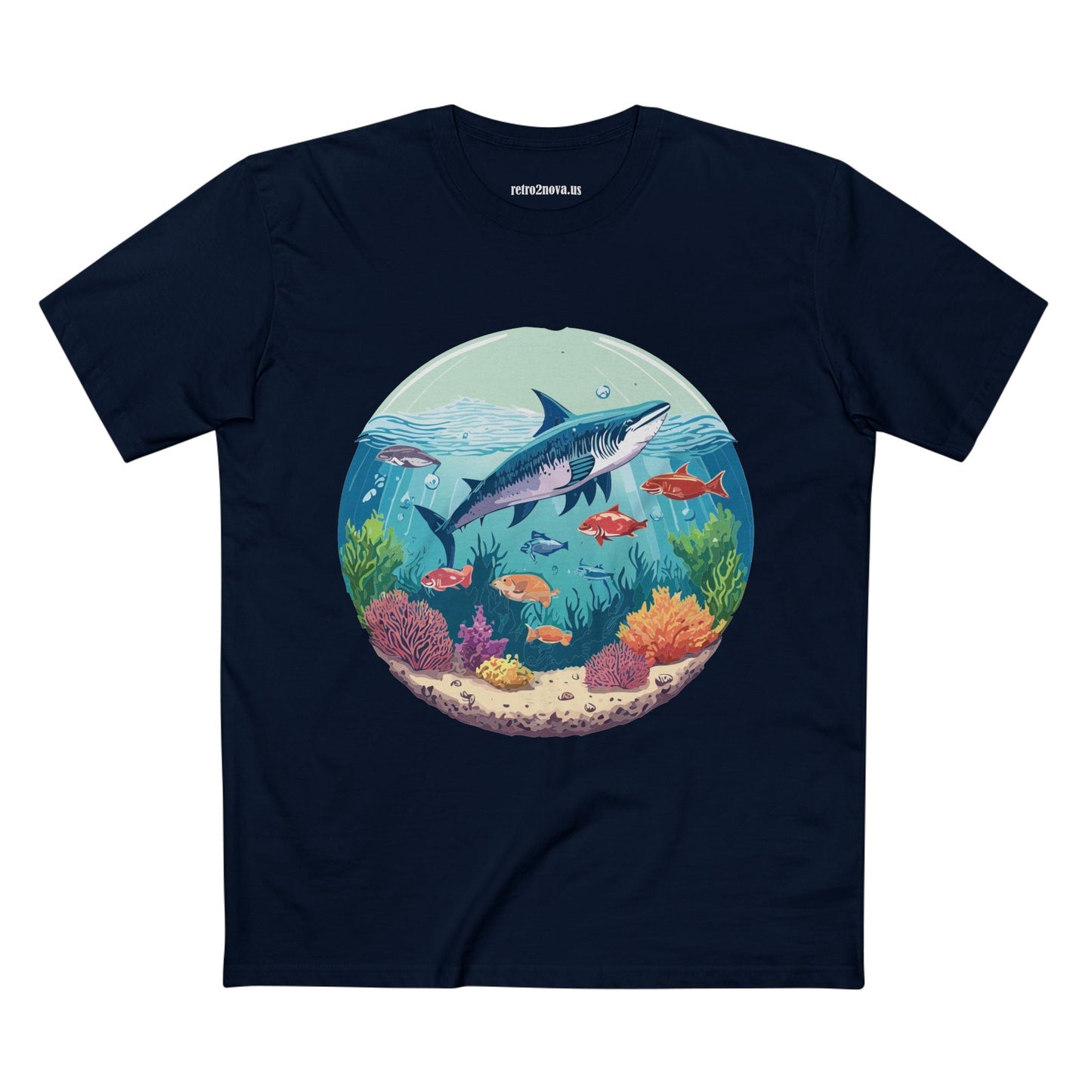 Ocean Shirt Ocean Pacific OP17 Unisex Premium Cotton Staple Tee With Original Art Design
