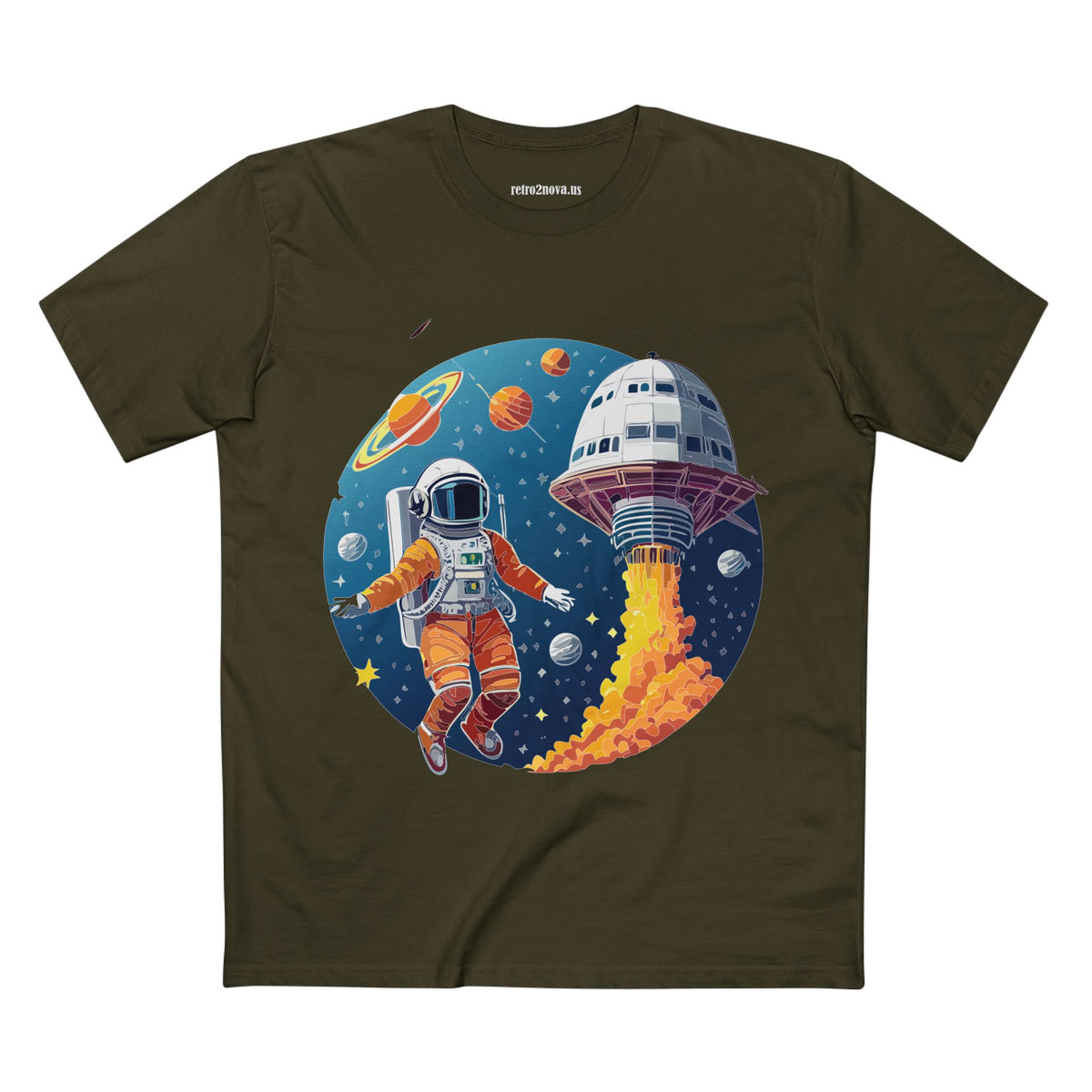 Cosmos Astronaut Graphic Tee Staple Unisex 100 Cotton Tee Shirt - CS-19