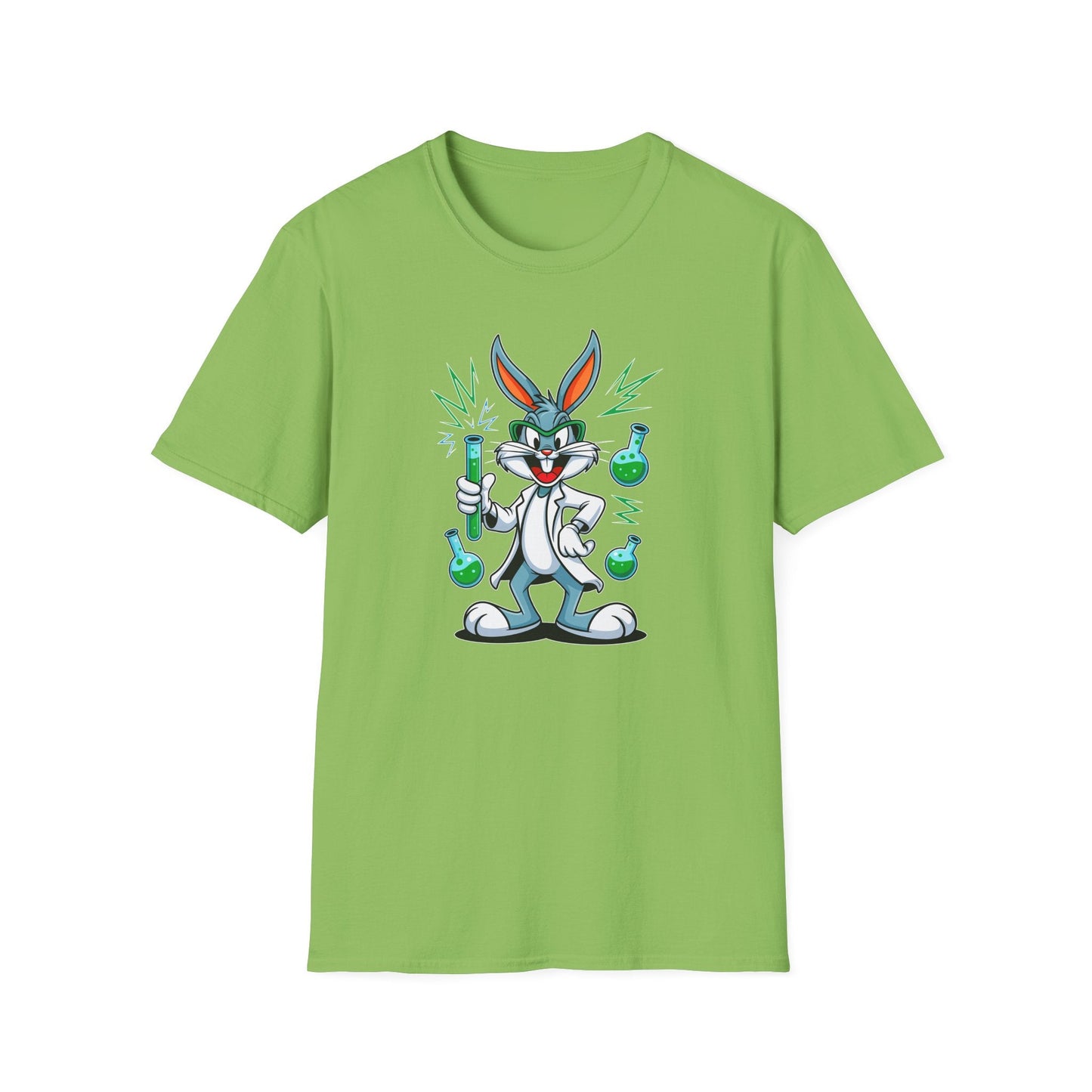 Bugs Bunny T Shirt Unisex Softstyle Cartoon Tee 100 Percent Ring Spun Cotton Graphic Artwork