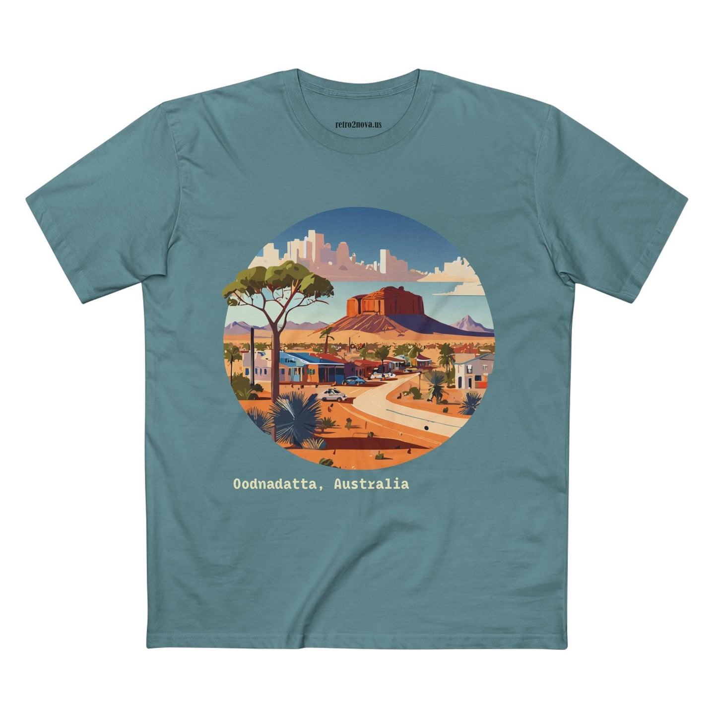 Travel Shirt Australia Original Art Design Unisex Premium Cotton Staple Tee By Retro2Nova