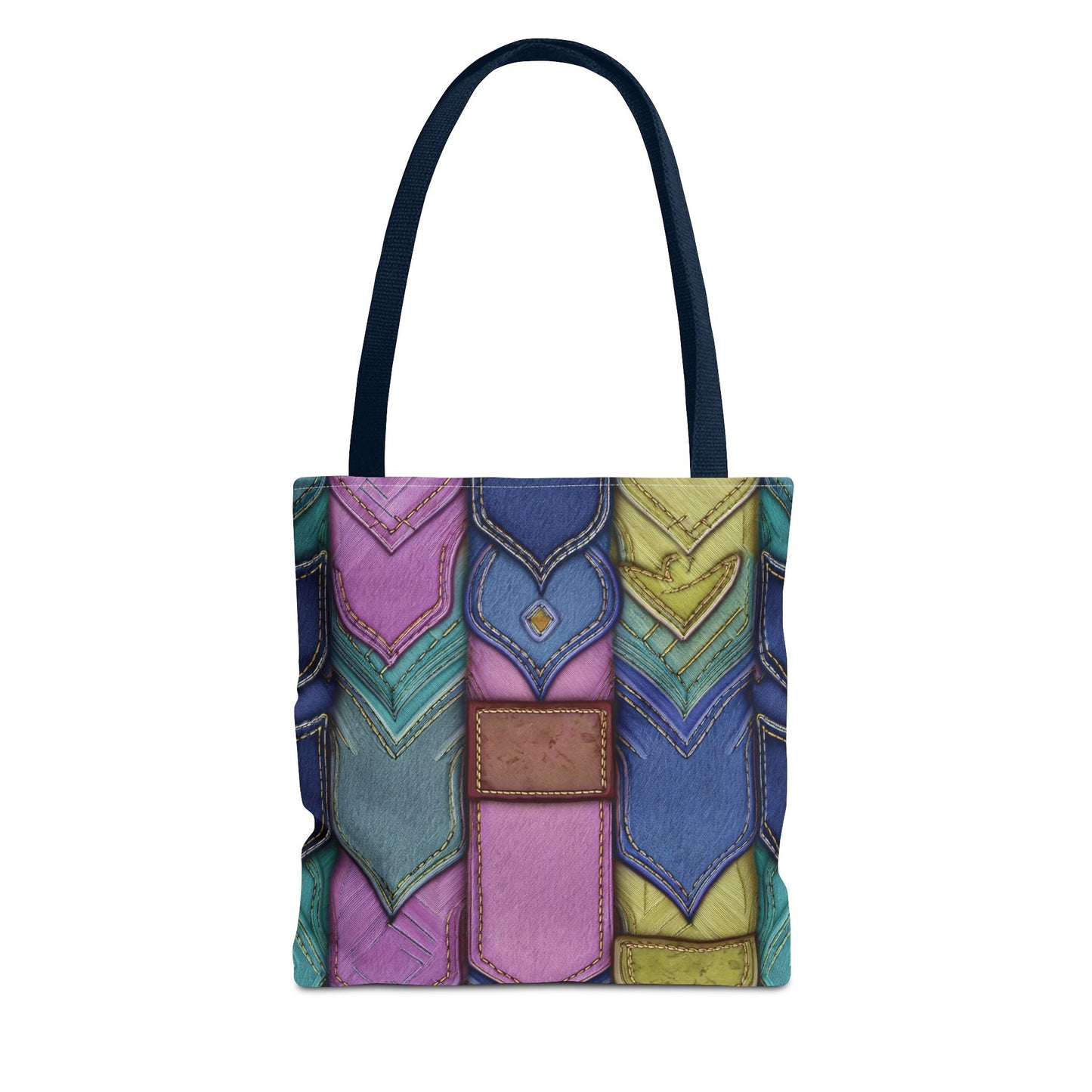 Denim Canvas Bag, Tote Bag Denim Printify