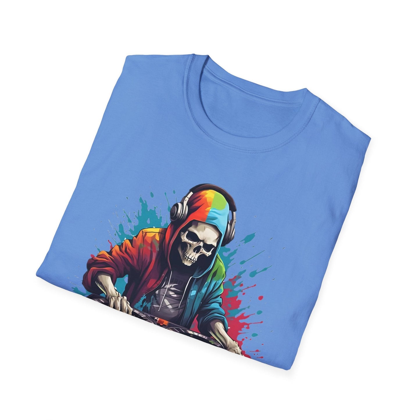 Skull T Shirt Unisex Skeleton Tee 100 Cotton Softstyle Gildan 64000 Graphic Tee Artwork